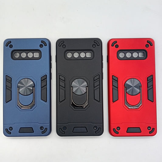 Samsung S10 Plus Hard PC Case with ring holder Shockproof Slim back Cover