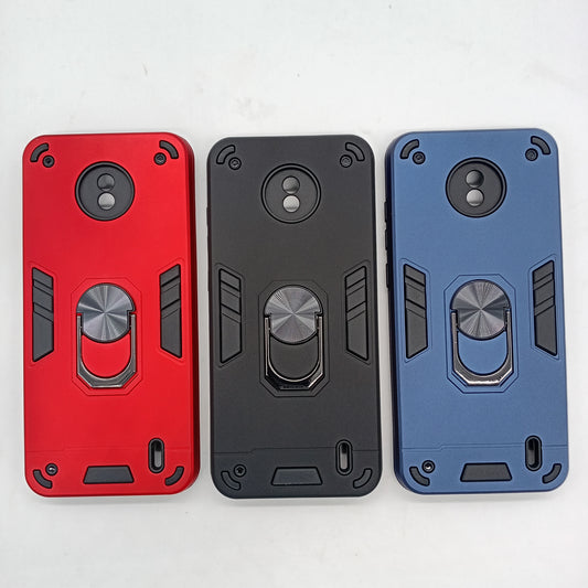 Nokia C10 Hard PC Case with ring holder Shockproof Slim back Cover