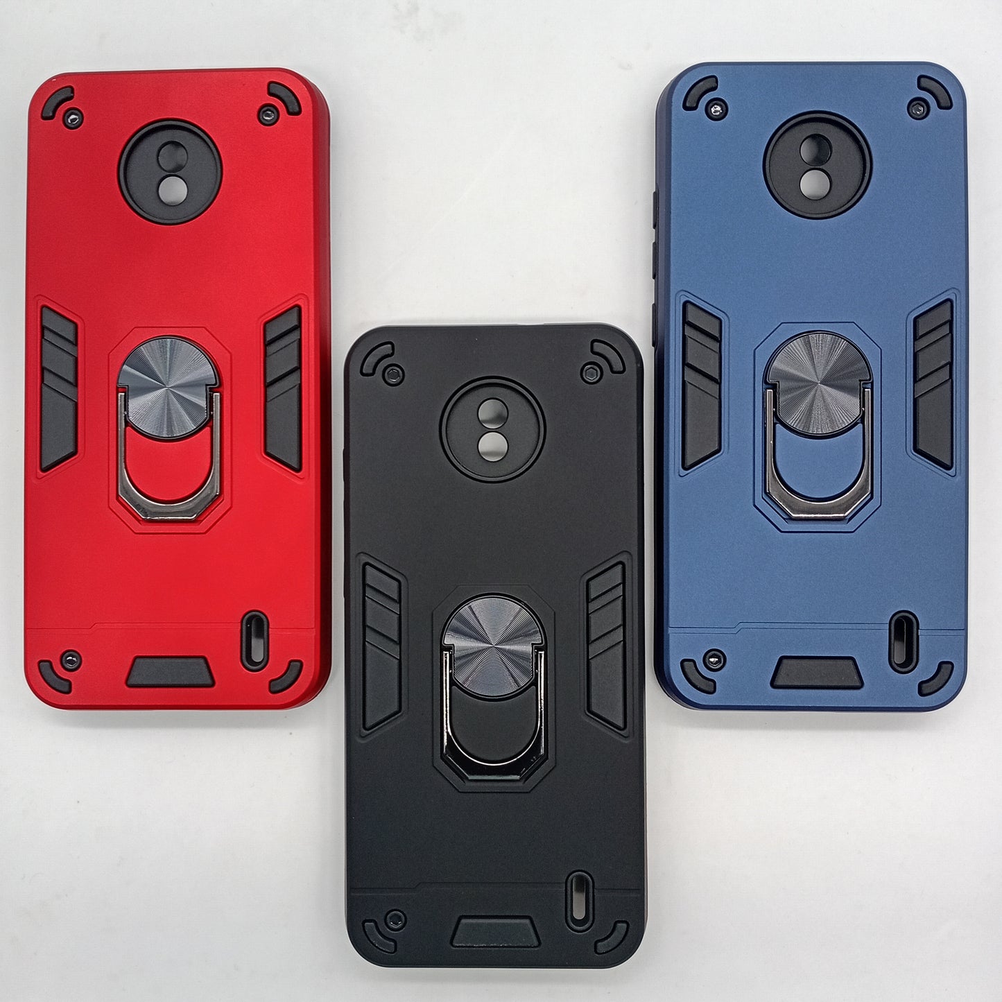 Nokia C10 Hard PC Case with ring holder Shockproof Slim back Cover