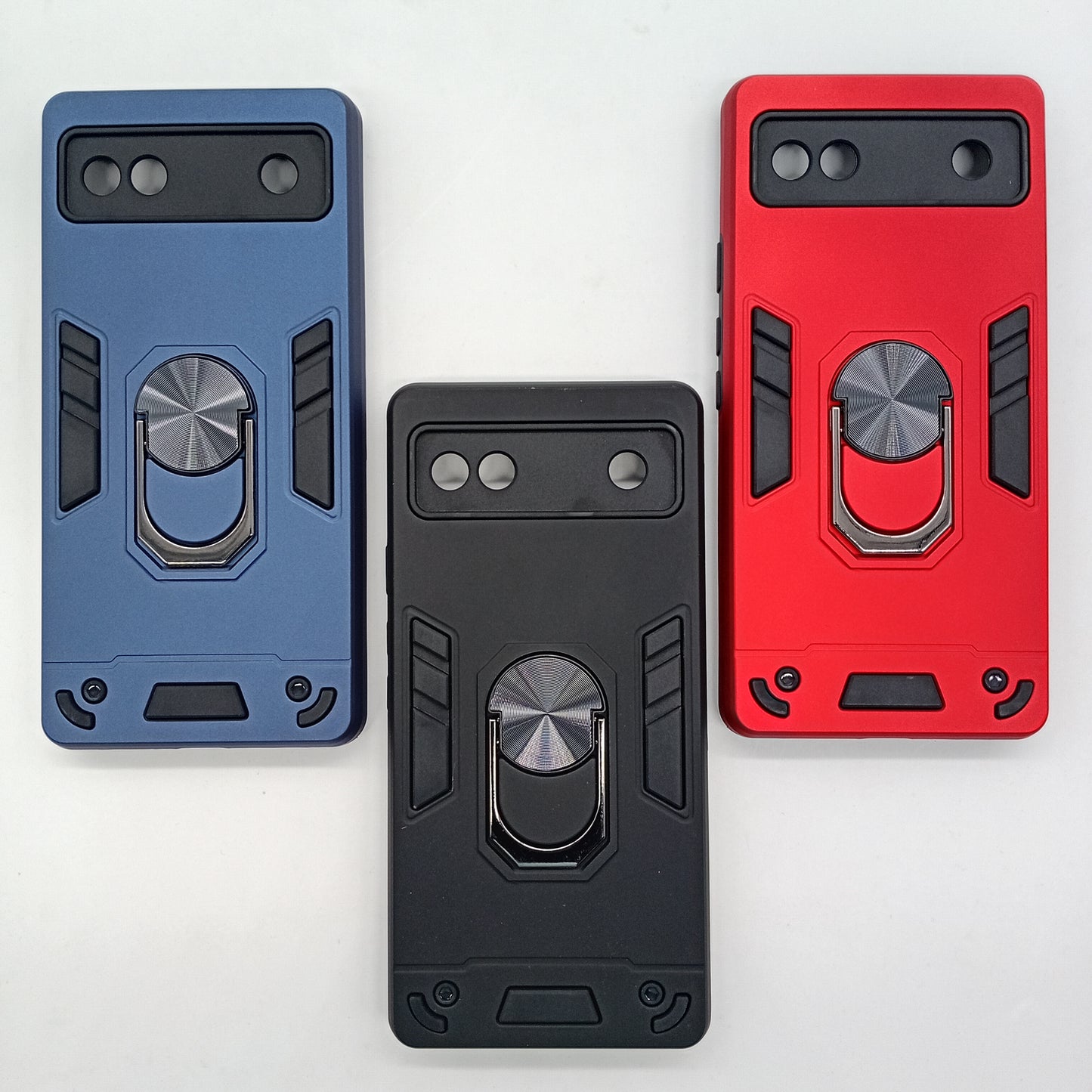 Google Pixel 6A Hard PC Case with ring holder Shockproof Slim back Cover