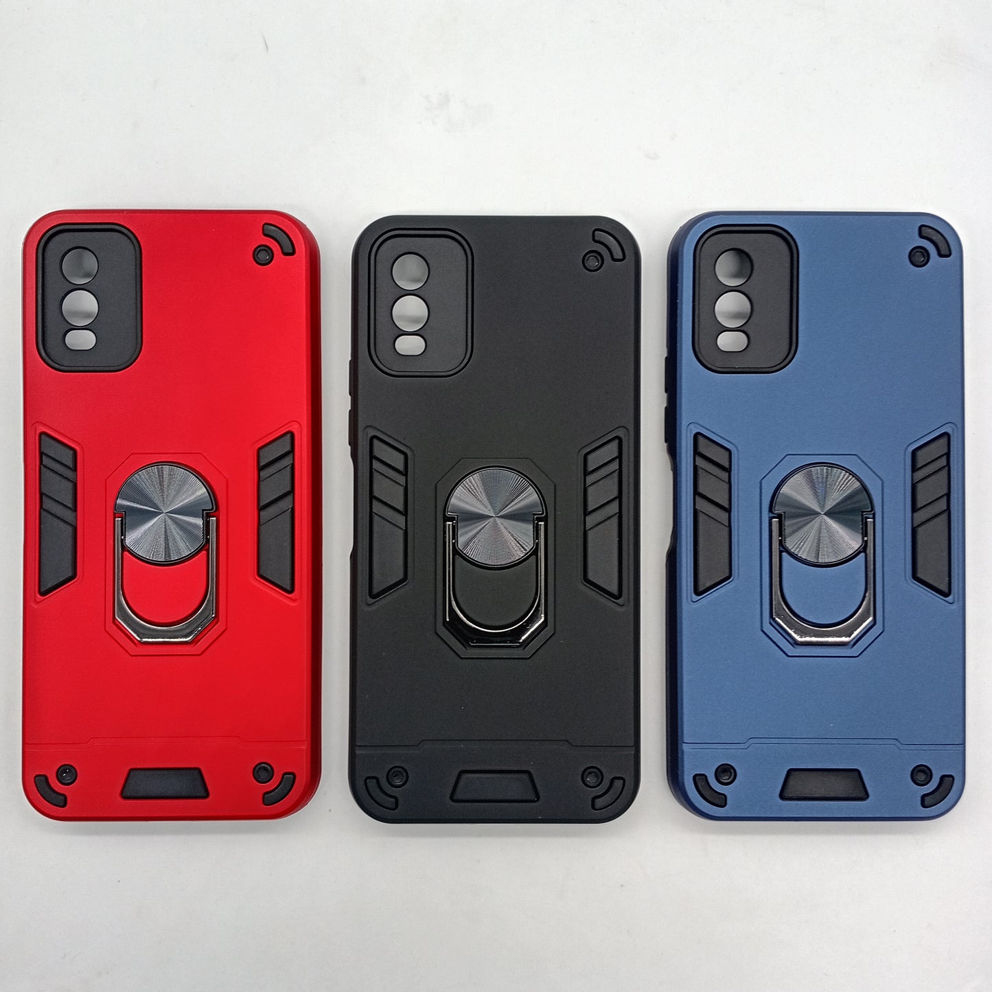 Nokia C32 Hard PC Case with ring holder Shockproof Slim back Cover