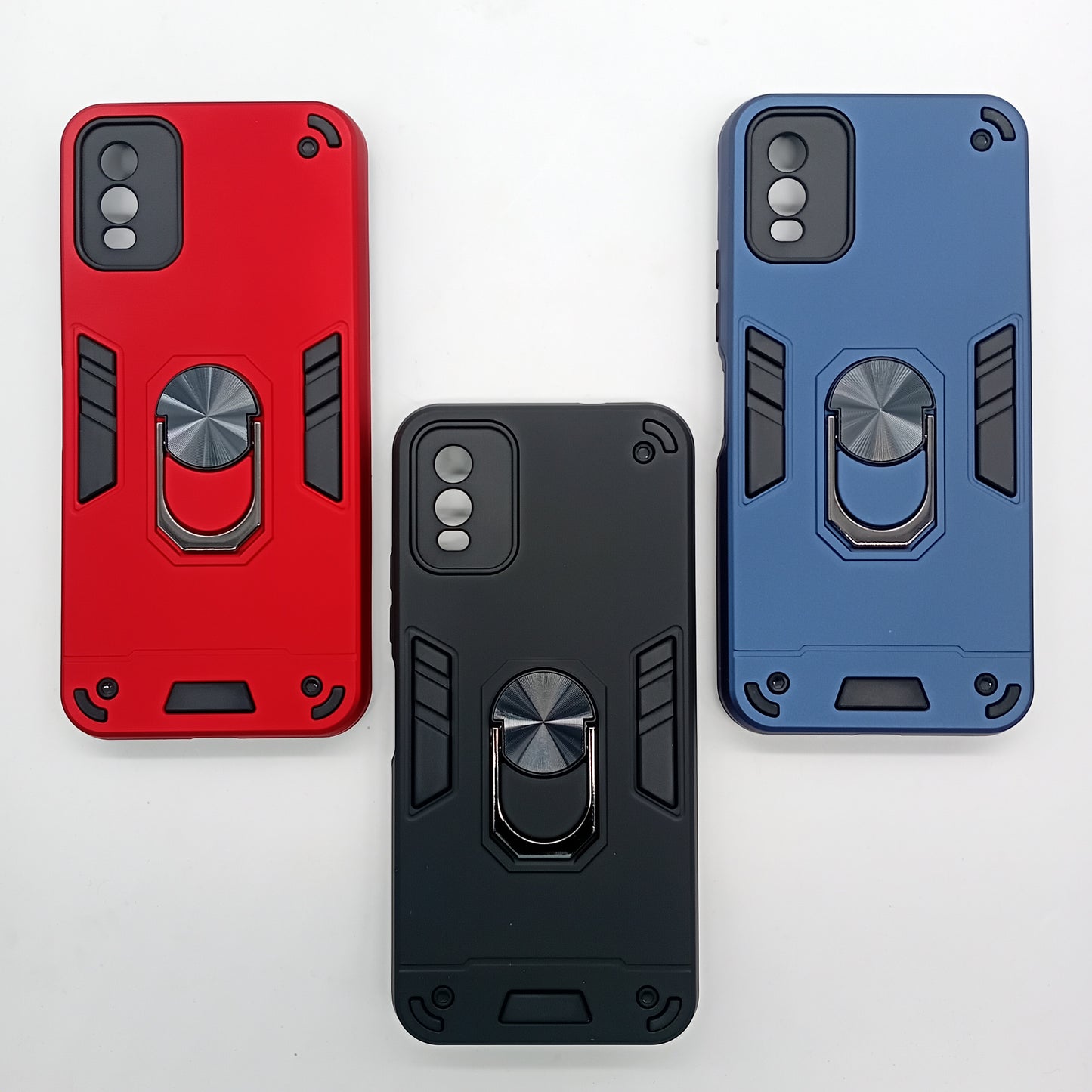 Nokia C32 Hard PC Case with ring holder Shockproof Slim back Cover