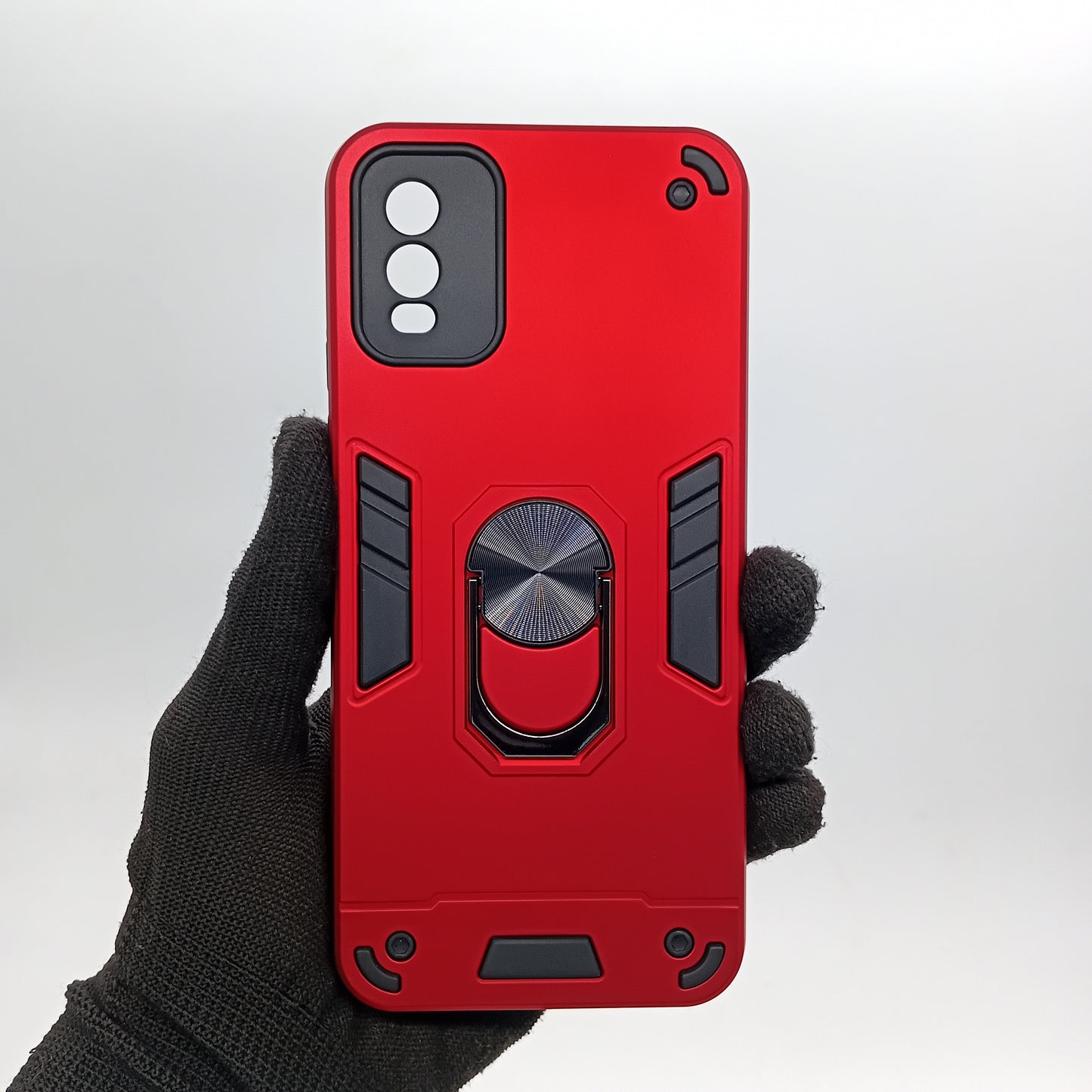 Nokia C32 Hard PC Case with ring holder Shockproof Slim back Cover