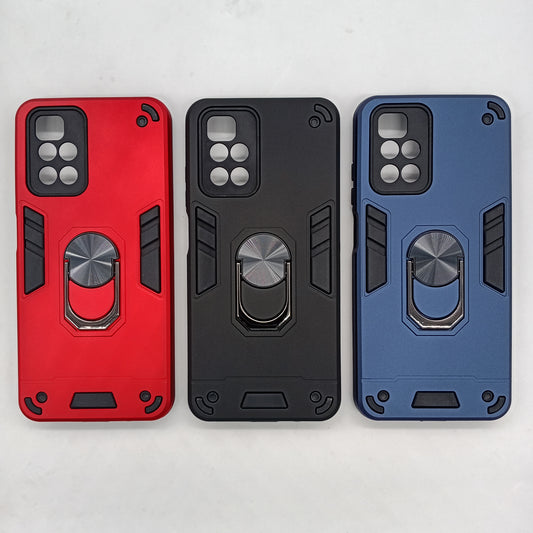 Redmi 10 Hard PC Case with ring holder Shockproof Slim back Cover