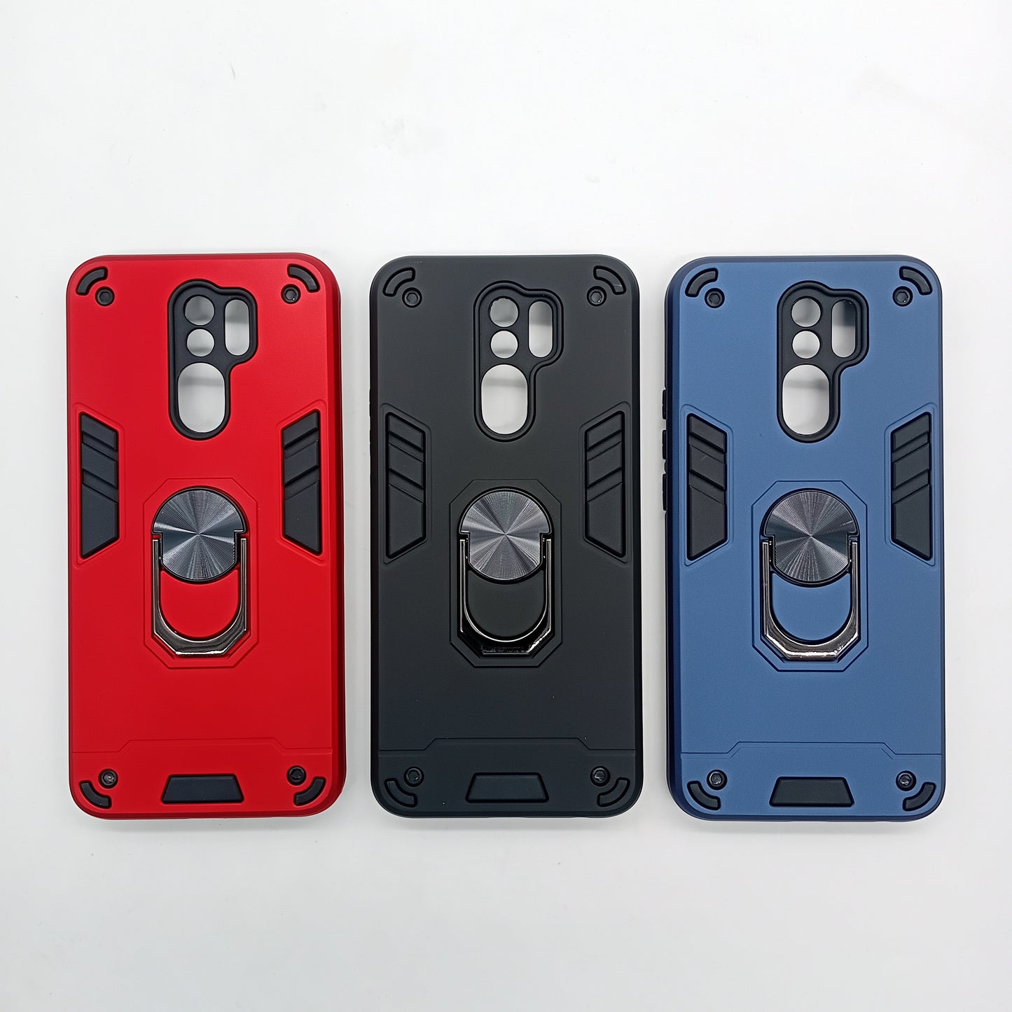 Redmi 9 Hard PC Case with ring holder Shockproof Slim back Cover