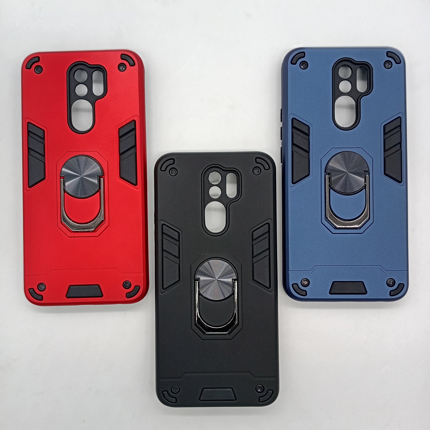Redmi 9 Hard PC Case with ring holder Shockproof Slim back Cover
