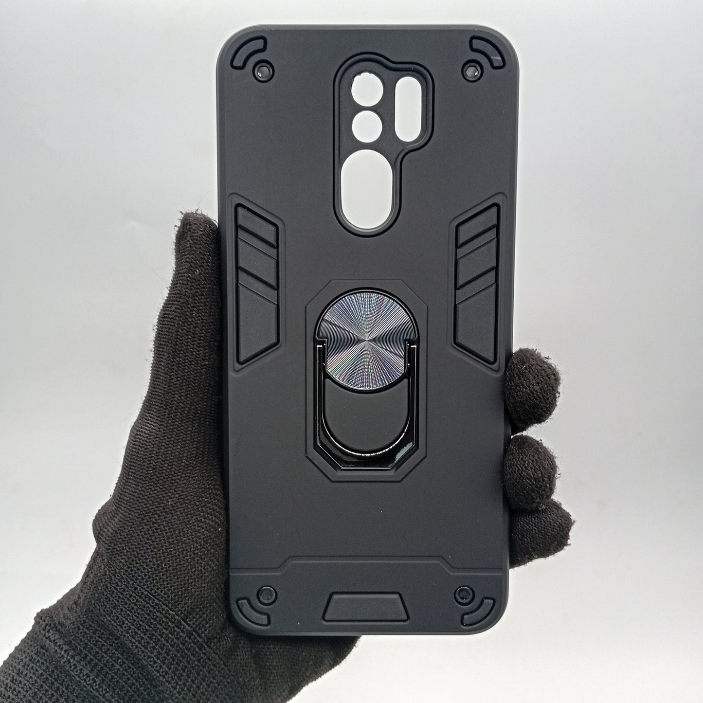 Redmi 9 Hard PC Case with ring holder Shockproof Slim back Cover