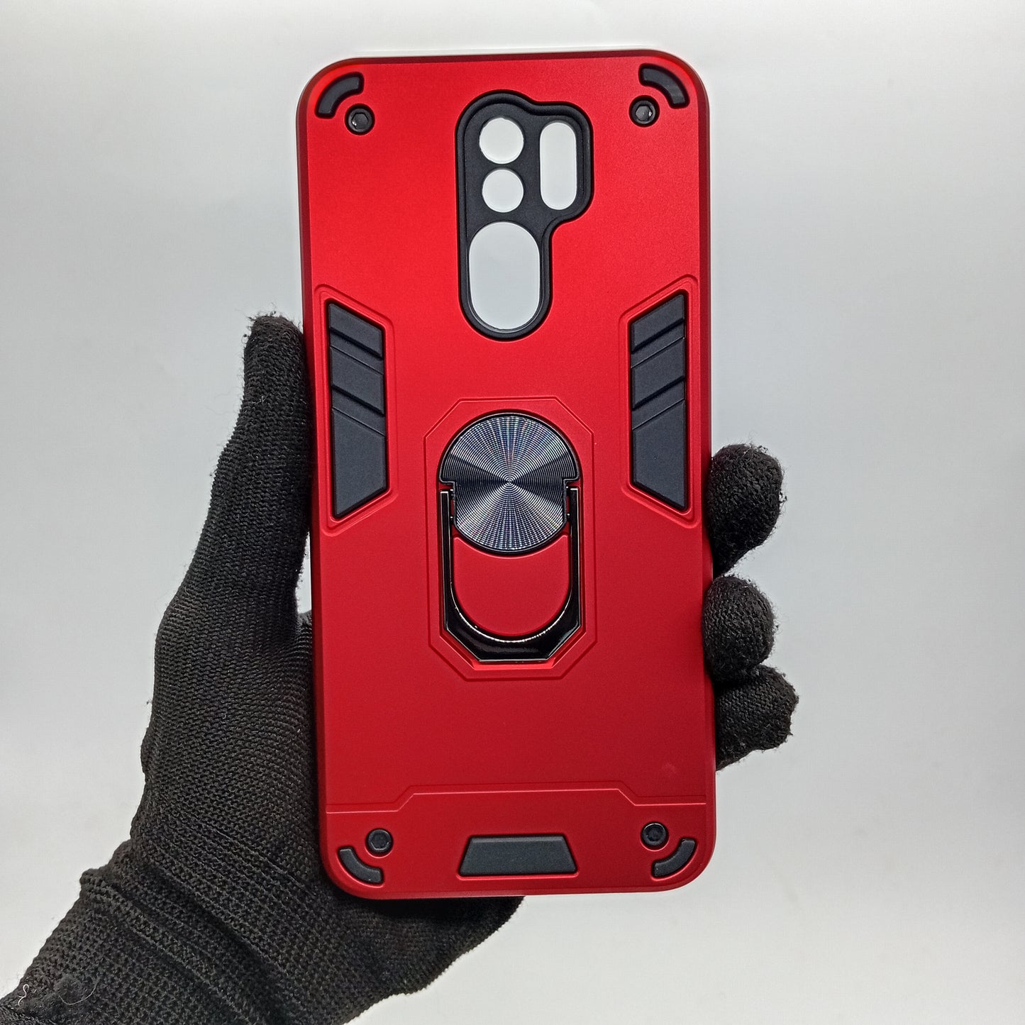 Redmi 9 Hard PC Case with ring holder Shockproof Slim back Cover