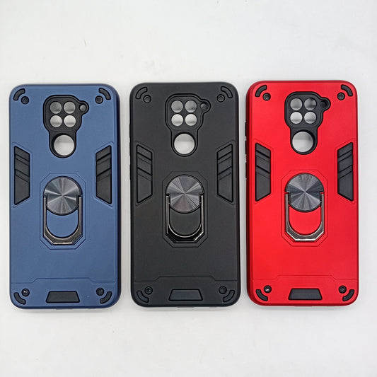 Redmi Note 9 Hard PC Case with ring holder Shockproof Slim back Cover