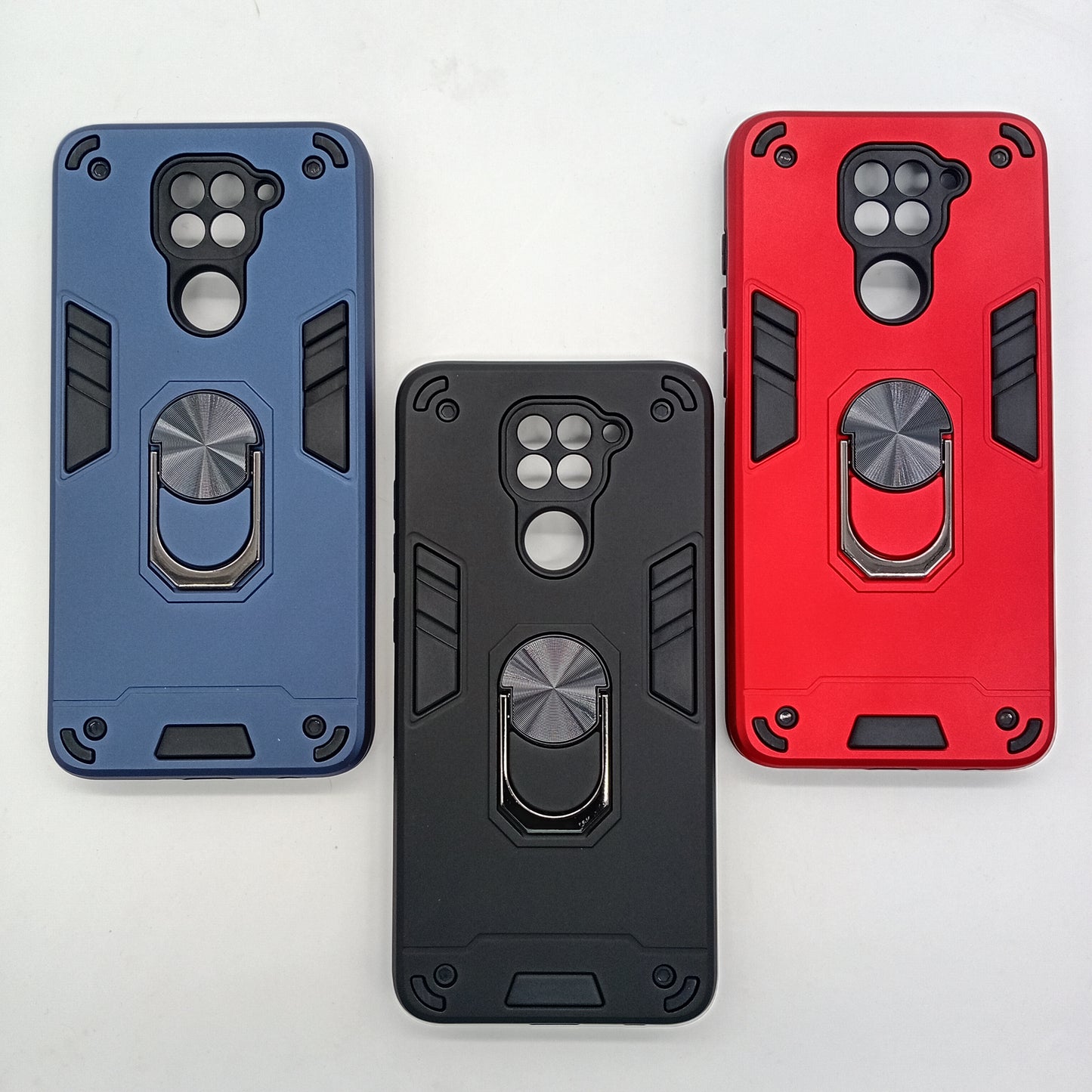Redmi Note 9 Hard PC Case with ring holder Shockproof Slim back Cover