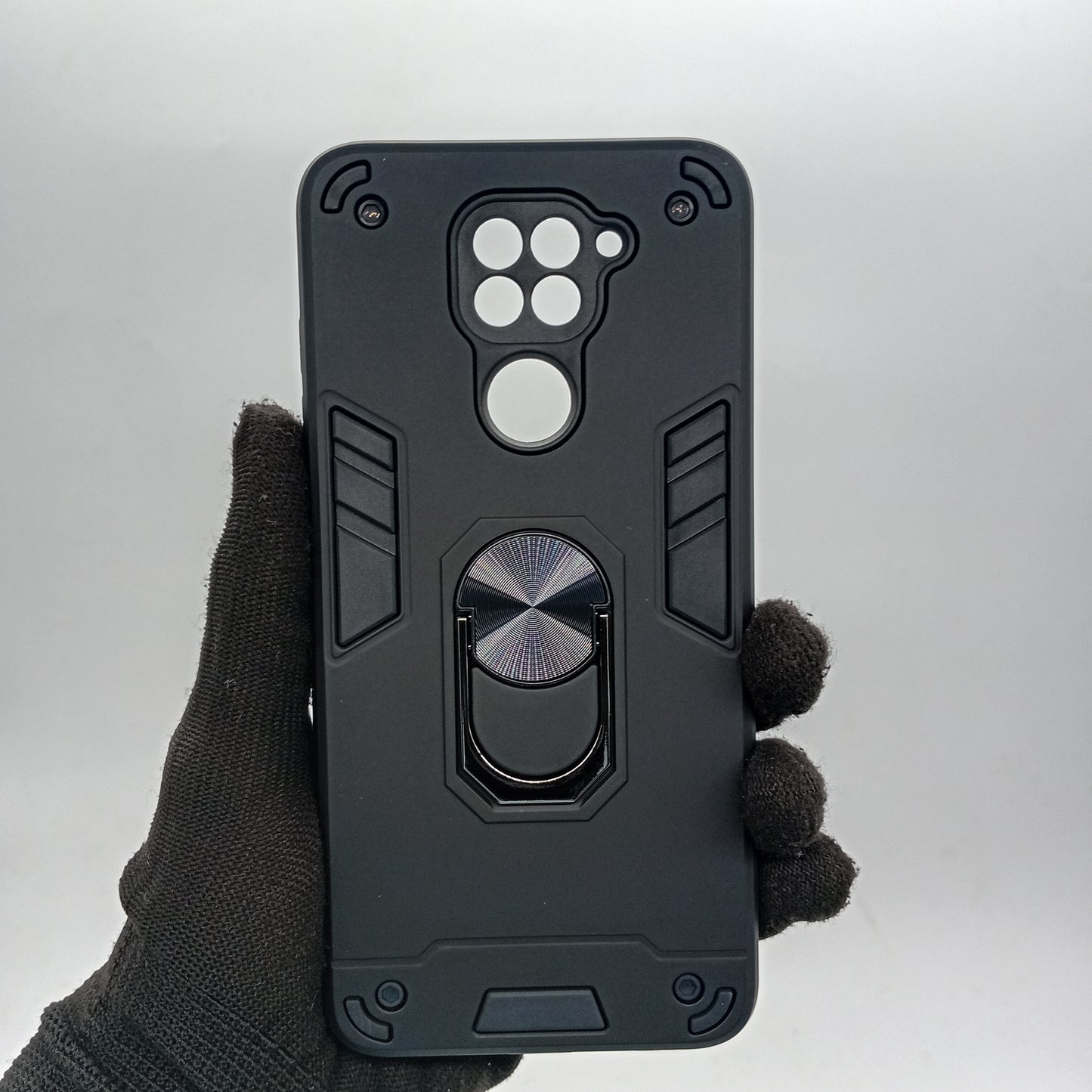 Redmi Note 9 Hard PC Case with ring holder Shockproof Slim back Cover