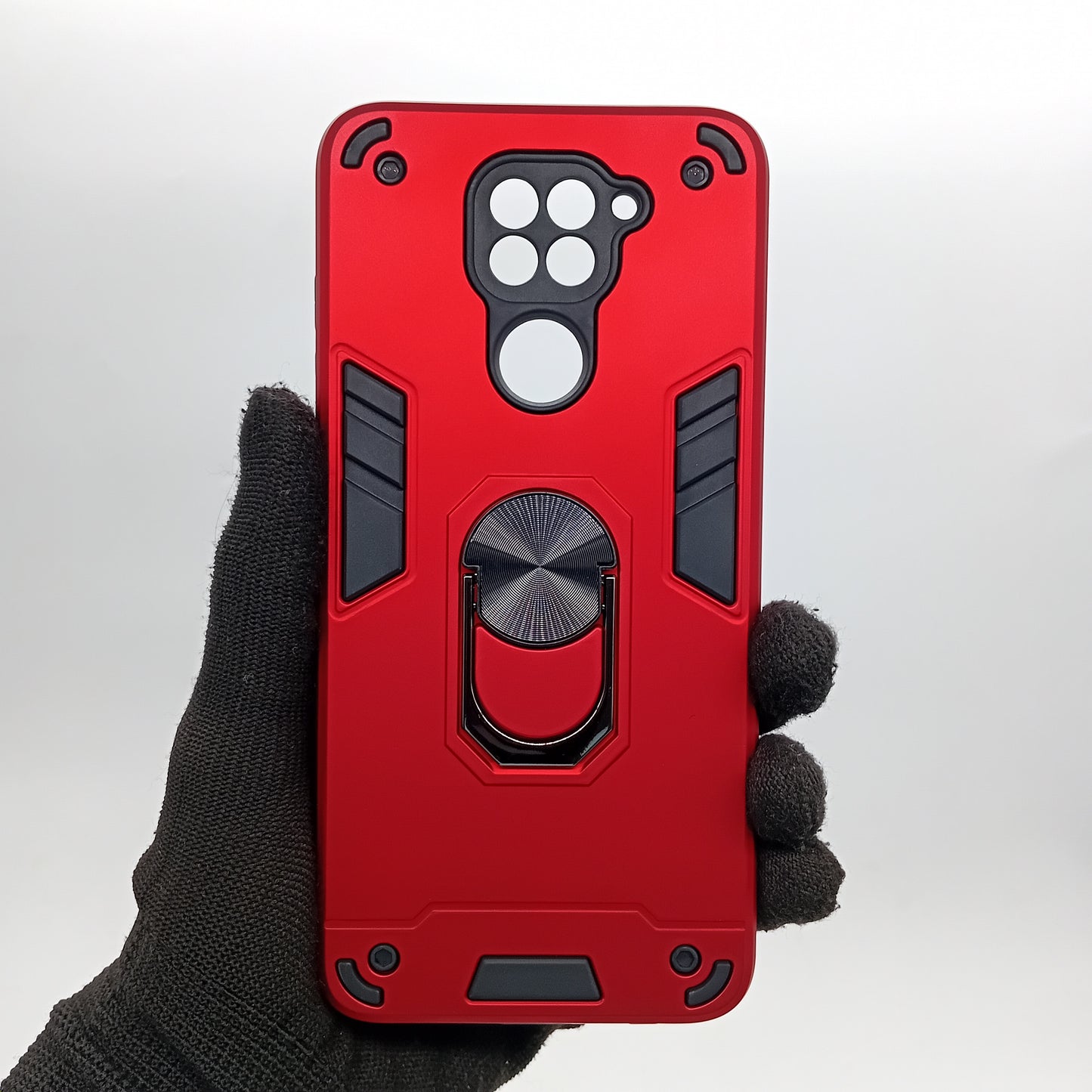 Redmi Note 9 Hard PC Case with ring holder Shockproof Slim back Cover