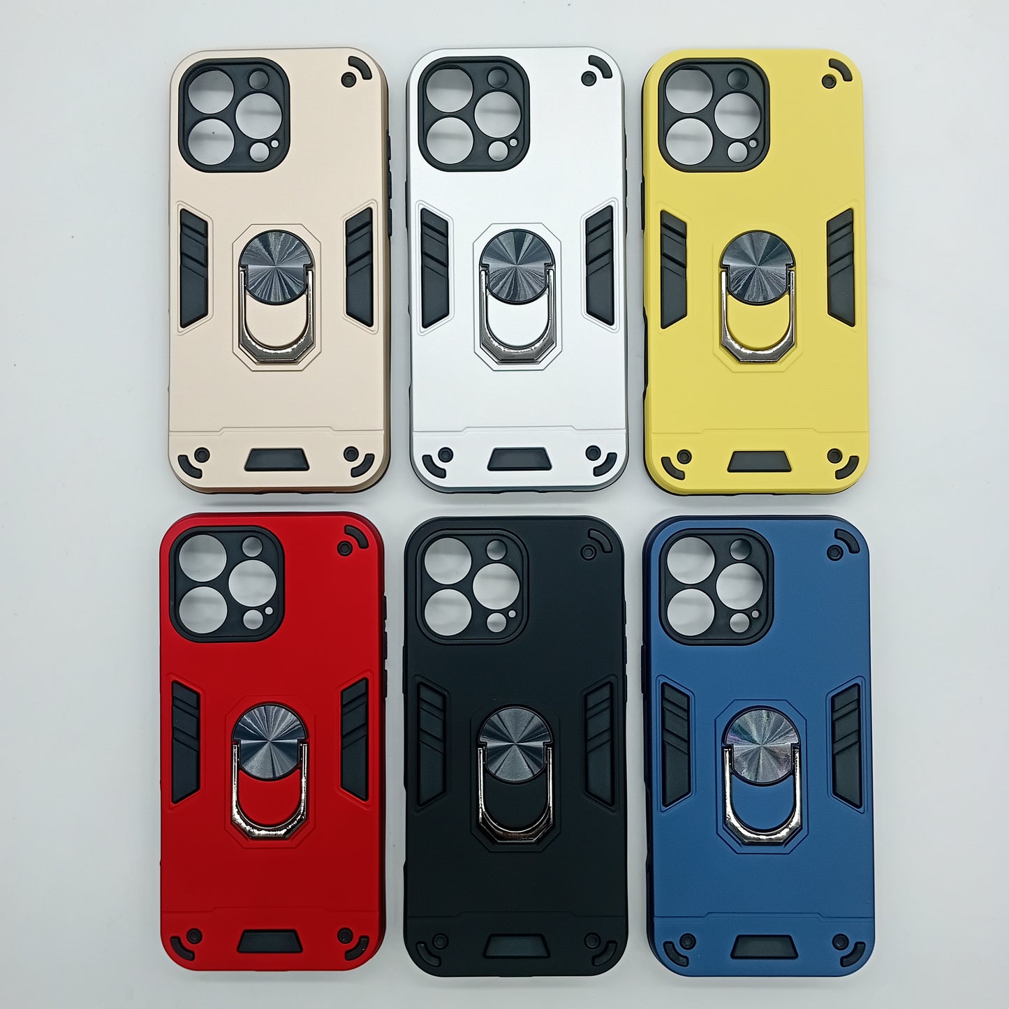 iPhone 16 Pro Max Hard PC Case with ring holder Shockproof Slim back Cover