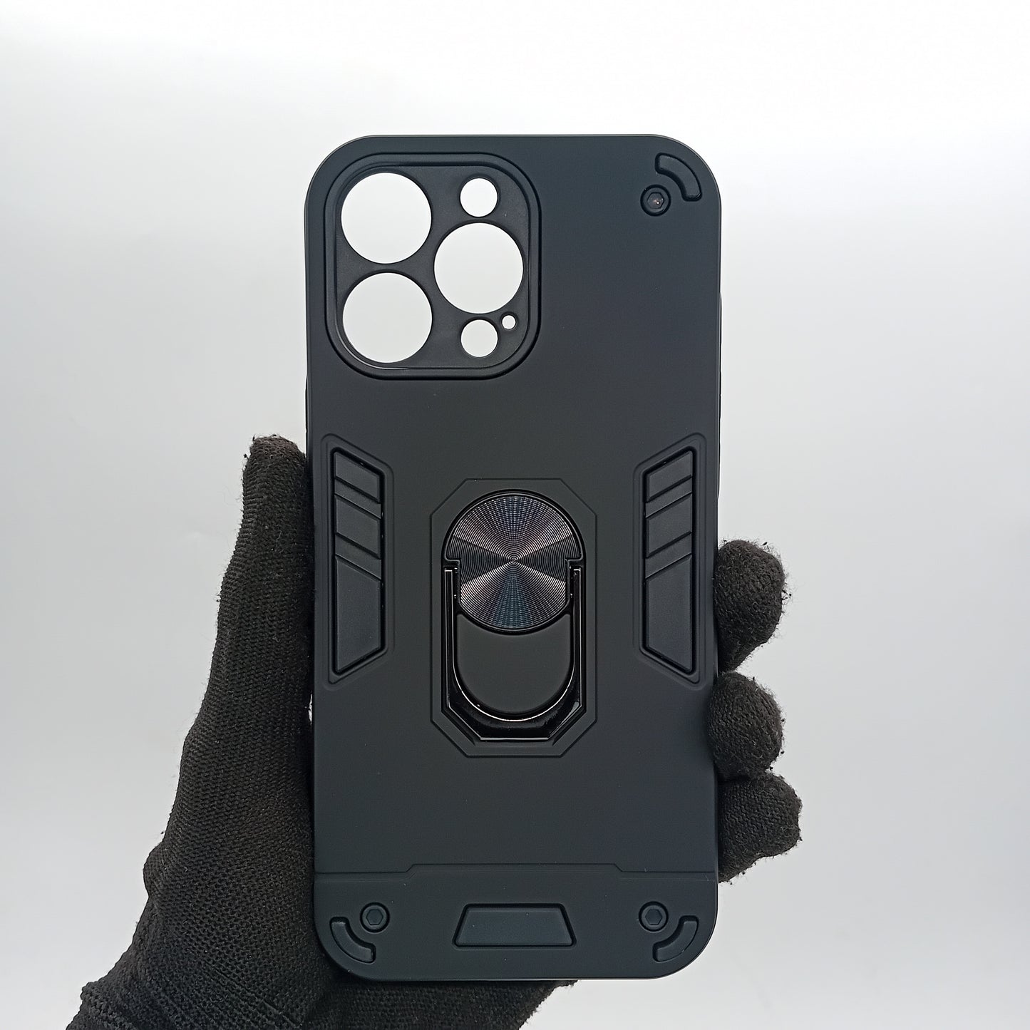 iPhone 16 Pro Max Hard PC Case with ring holder Shockproof Slim back Cover