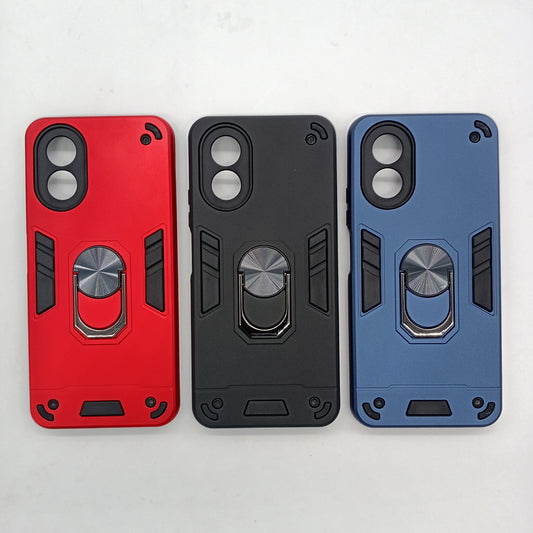 OPPO A38 Hard PC Case with ring holder Shockproof Slim back Cover
