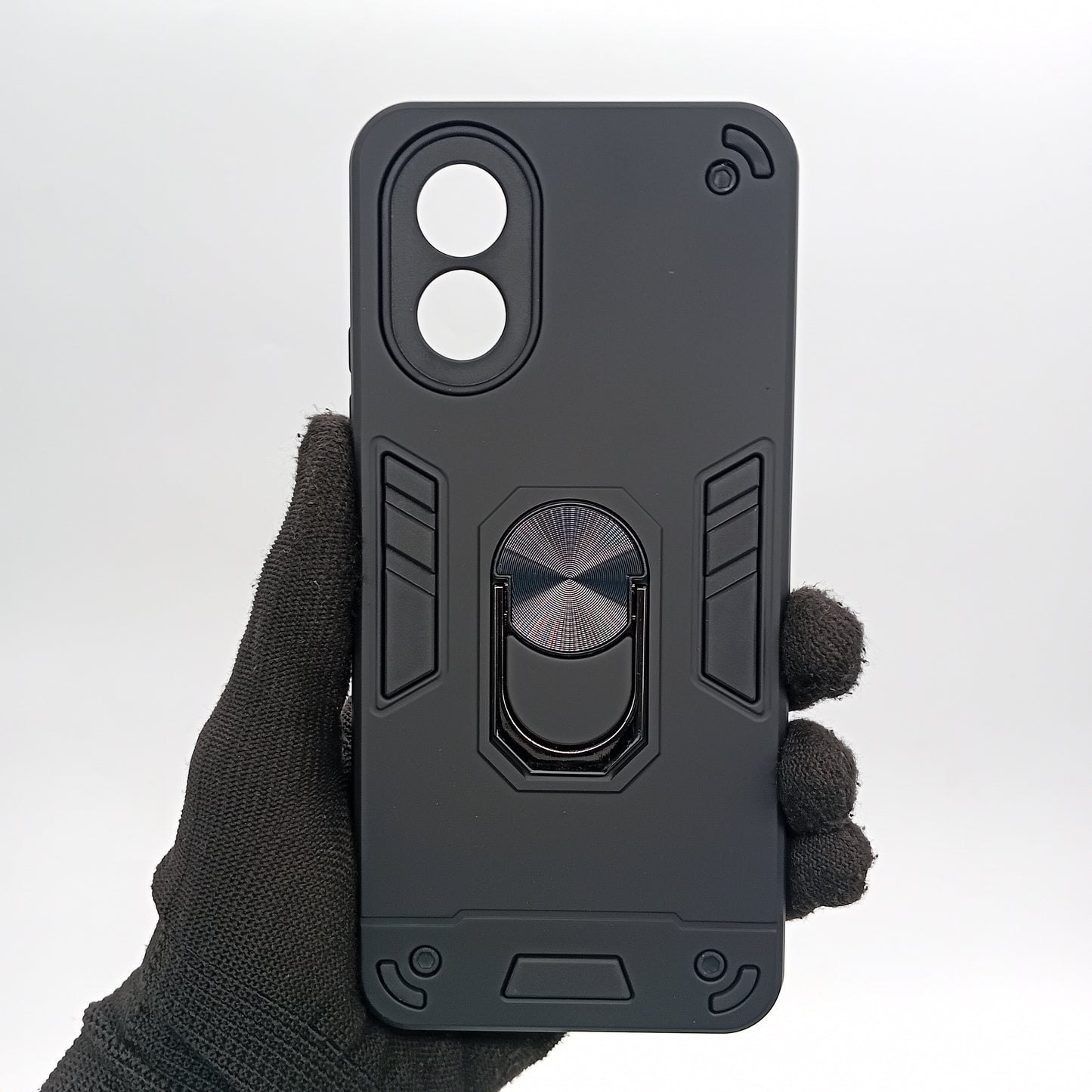 OPPO A38 Hard PC Case with ring holder Shockproof Slim back Cover