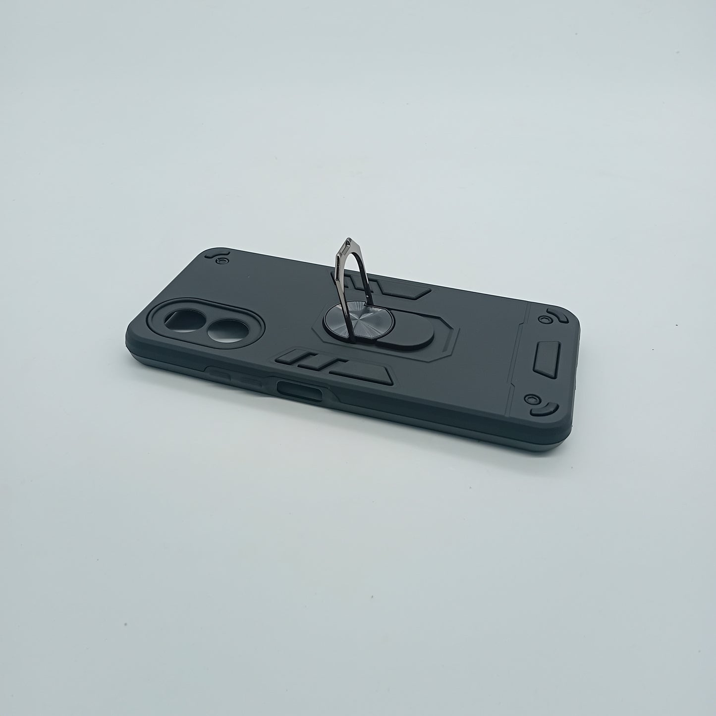 OPPO A38 Hard PC Case with ring holder Shockproof Slim back Cover