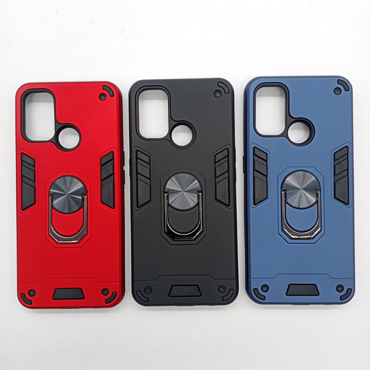 OPPO A53 Hard PC Case with ring holder Shockproof Slim back Cover
