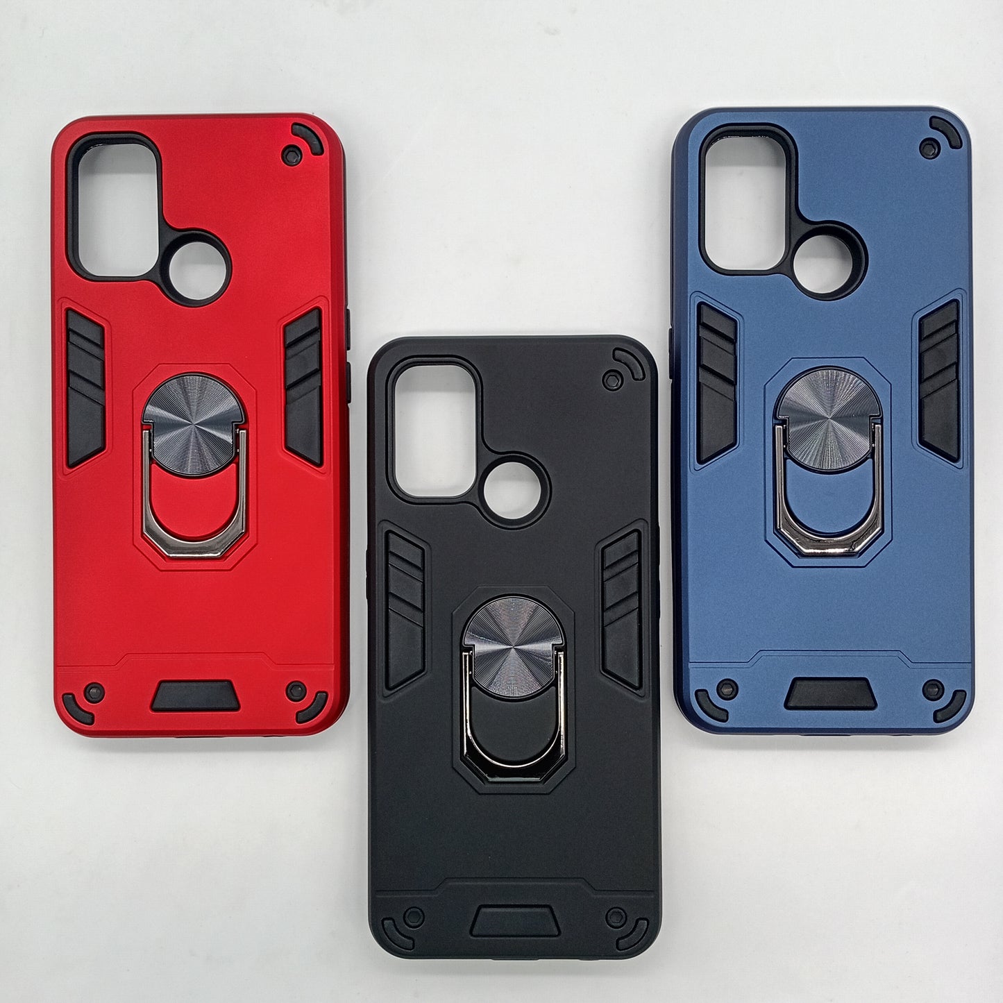 OPPO A53 Hard PC Case with ring holder Shockproof Slim back Cover