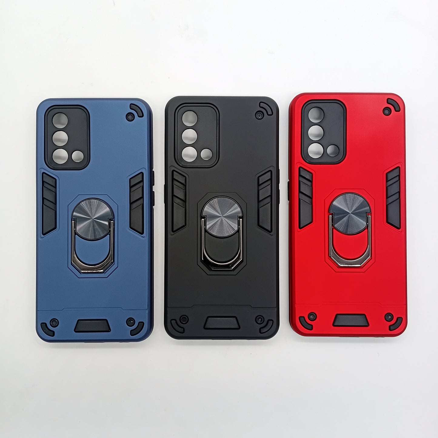 OPPO F19 Hard PC Case with ring holder Shockproof Slim back Cover