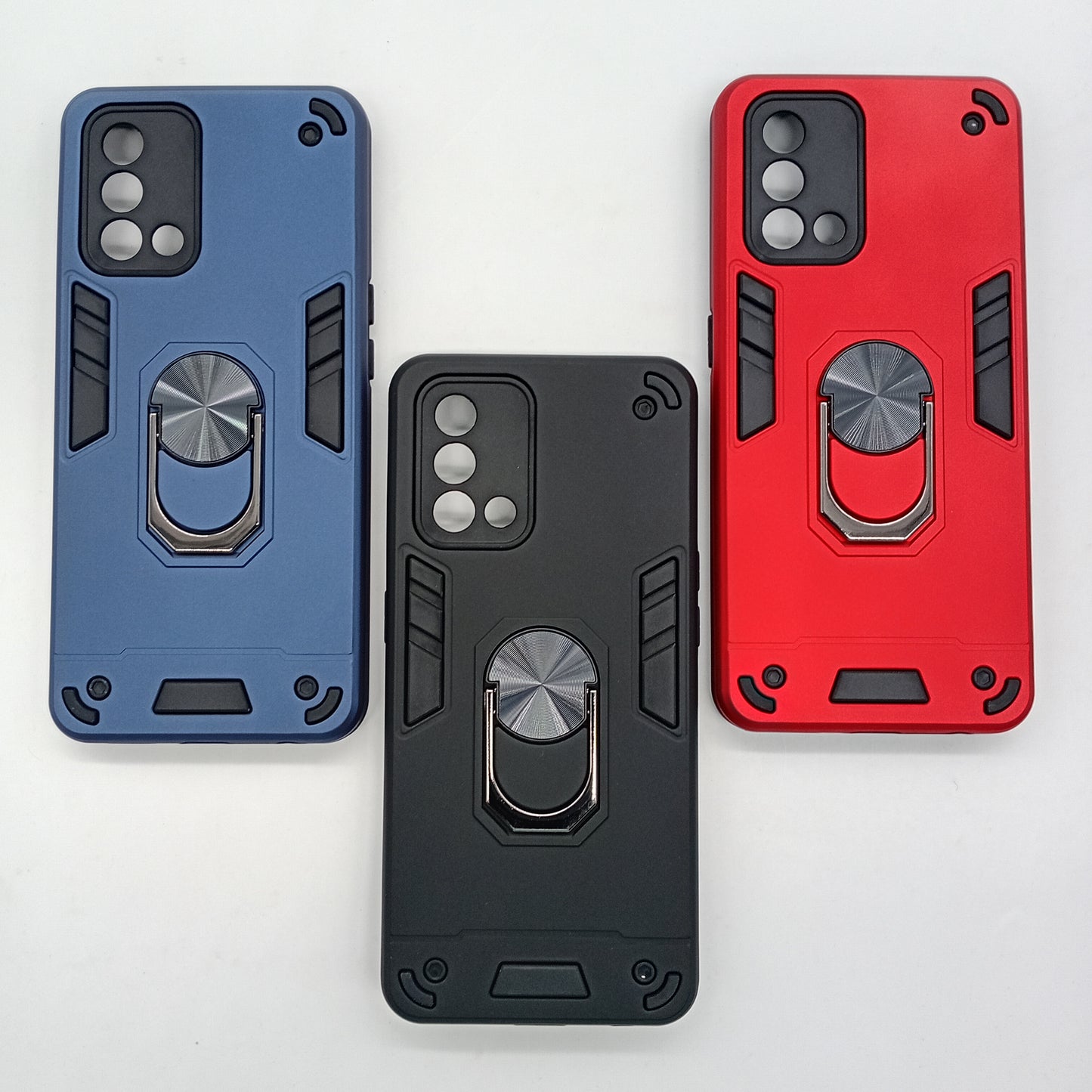 OPPO F19 Hard PC Case with ring holder Shockproof Slim back Cover