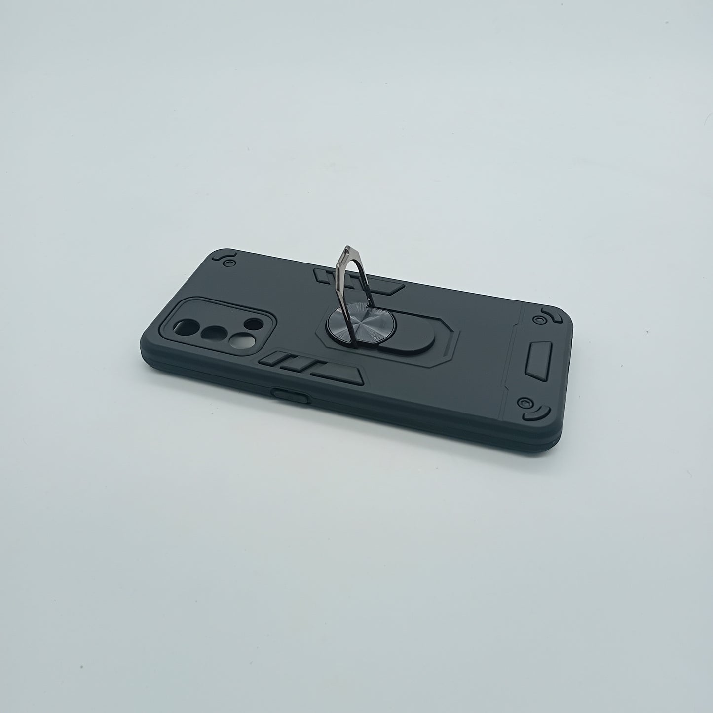 OPPO F19 Hard PC Case with ring holder Shockproof Slim back Cover