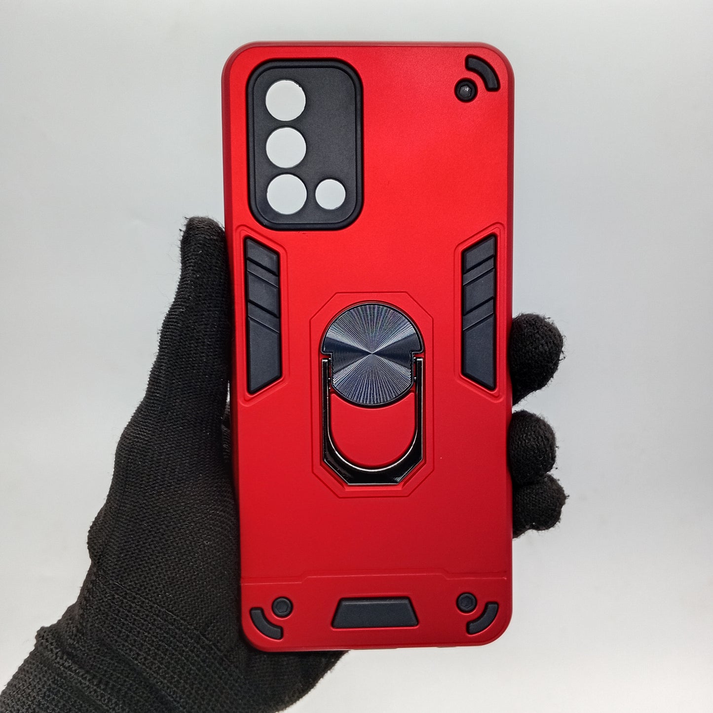 OPPO F19 Hard PC Case with ring holder Shockproof Slim back Cover