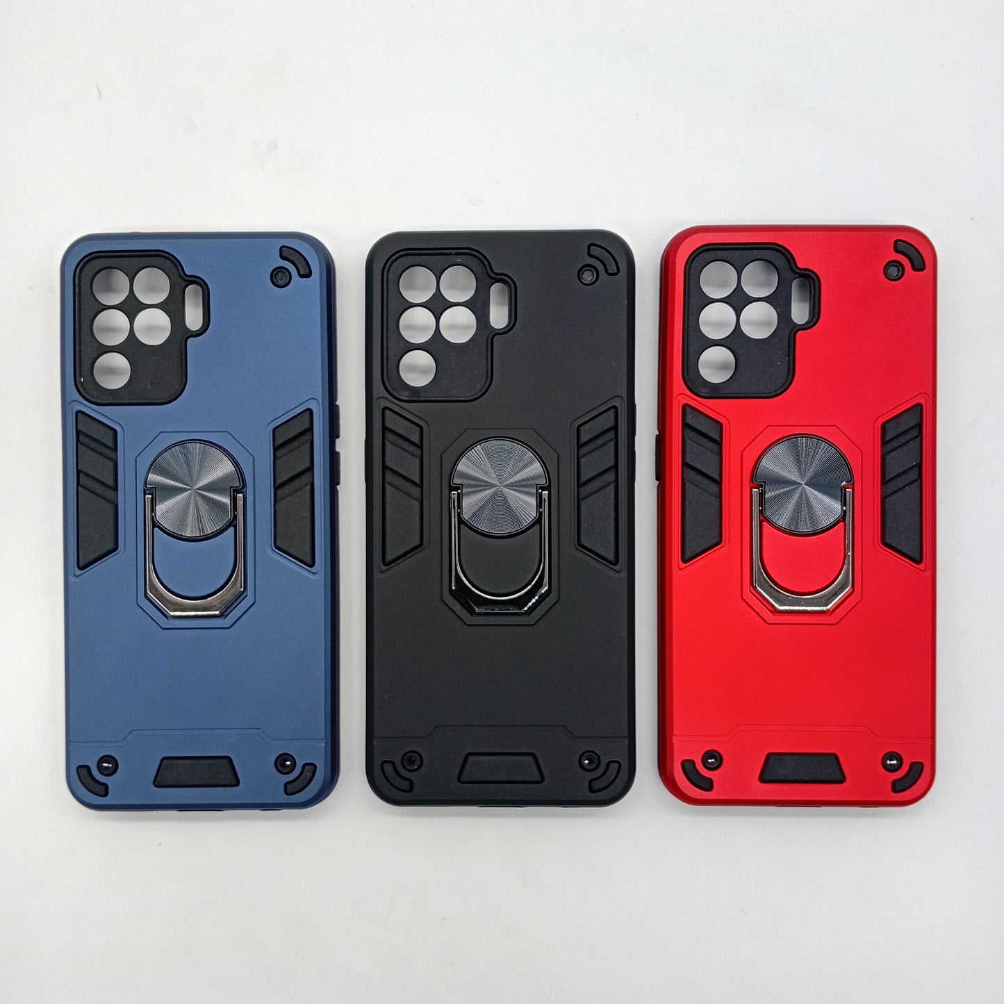 OPPO F19 Pro Hard PC Case with ring holder Shockproof Slim back Cover