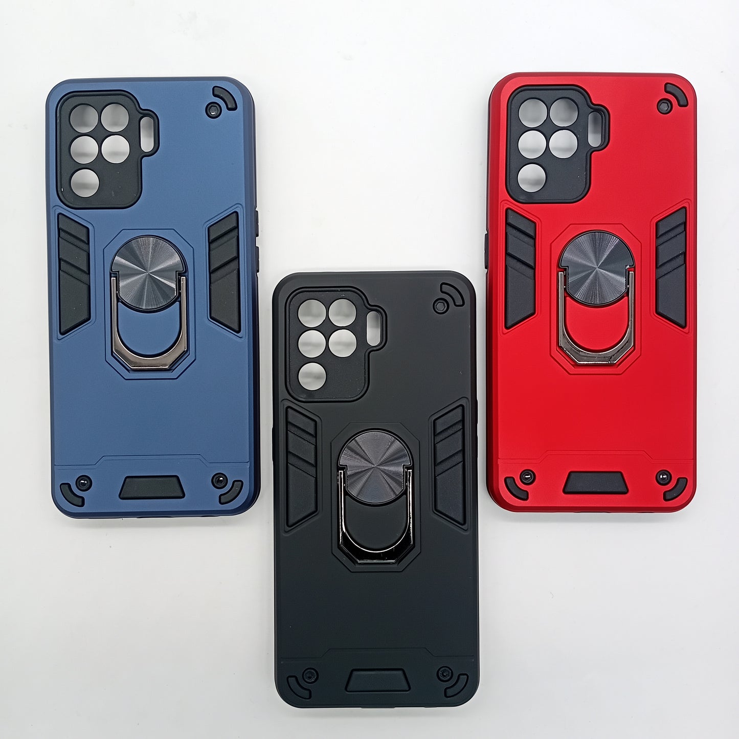 OPPO F19 Pro Hard PC Case with ring holder Shockproof Slim back Cover