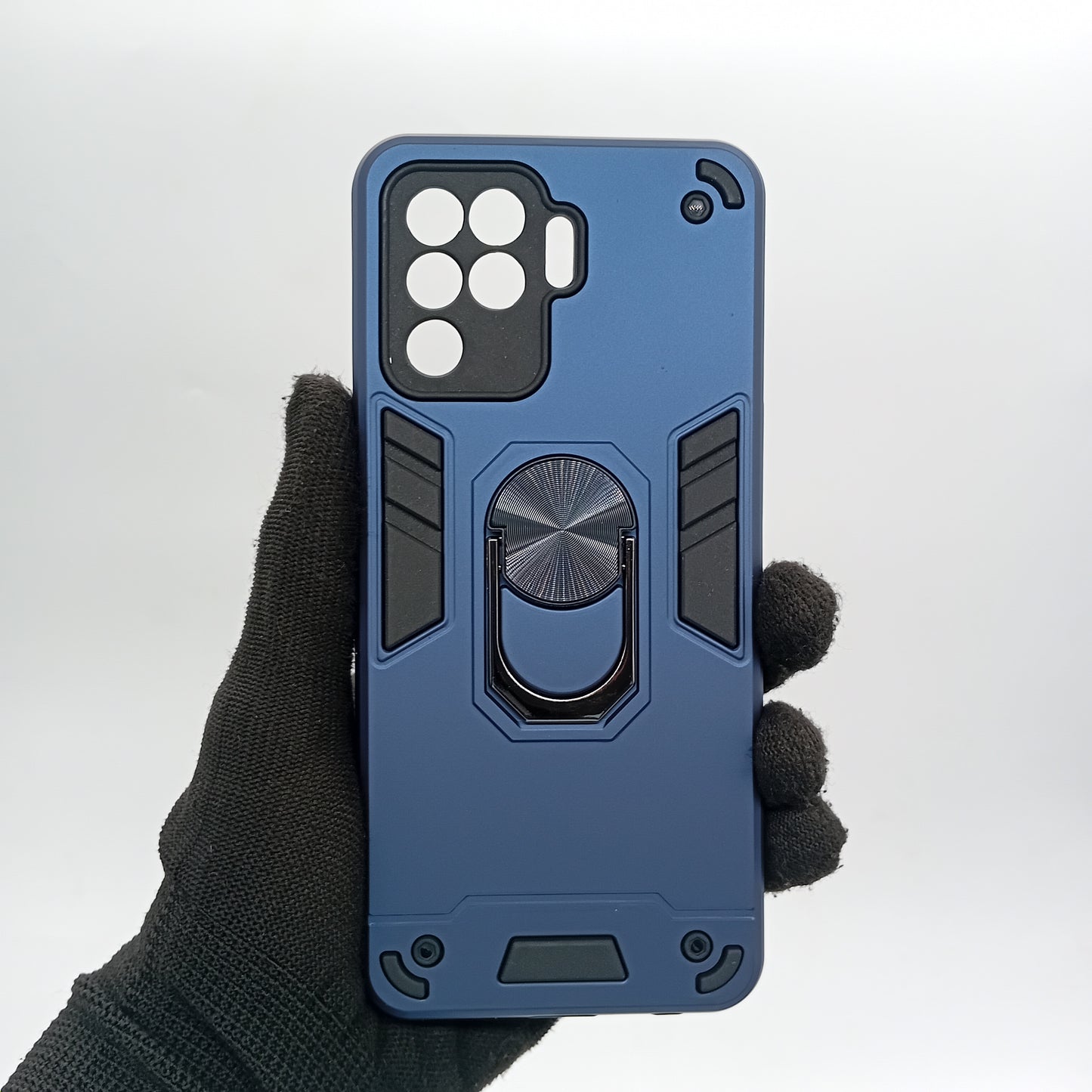 OPPO F19 Pro Hard PC Case with ring holder Shockproof Slim back Cover