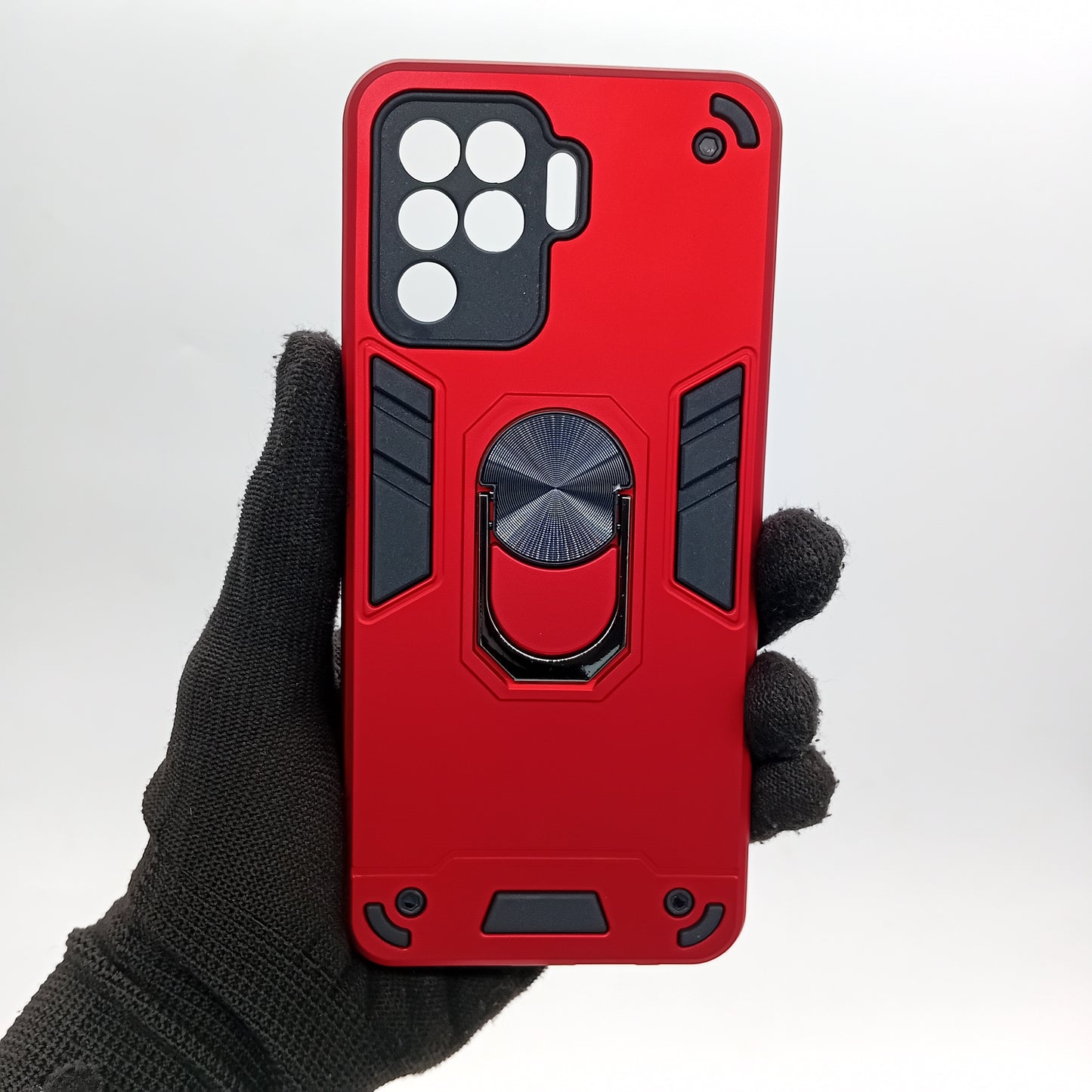 OPPO F19 Pro Hard PC Case with ring holder Shockproof Slim back Cover