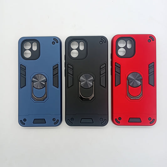 Redmi A1 Hard PC Case with ring holder Shockproof Slim back Cover