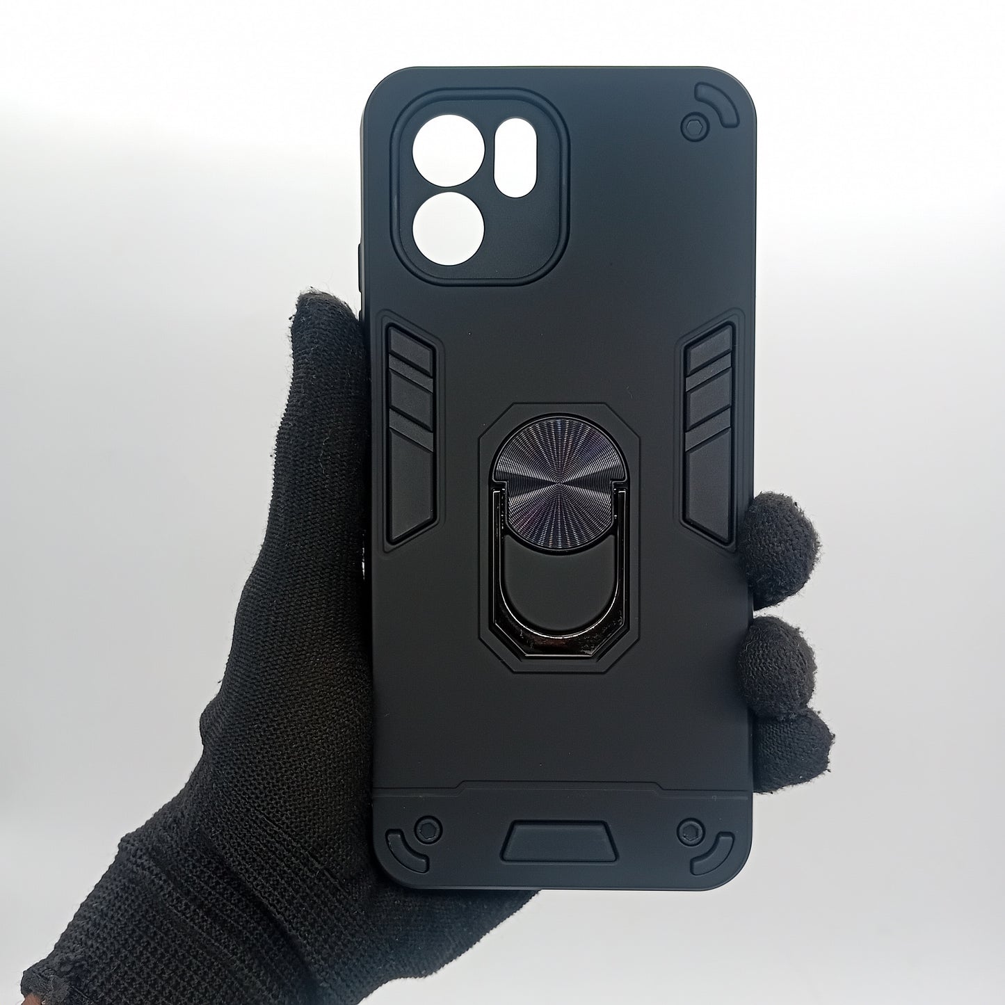 Redmi A1 Hard PC Case with ring holder Shockproof Slim back Cover