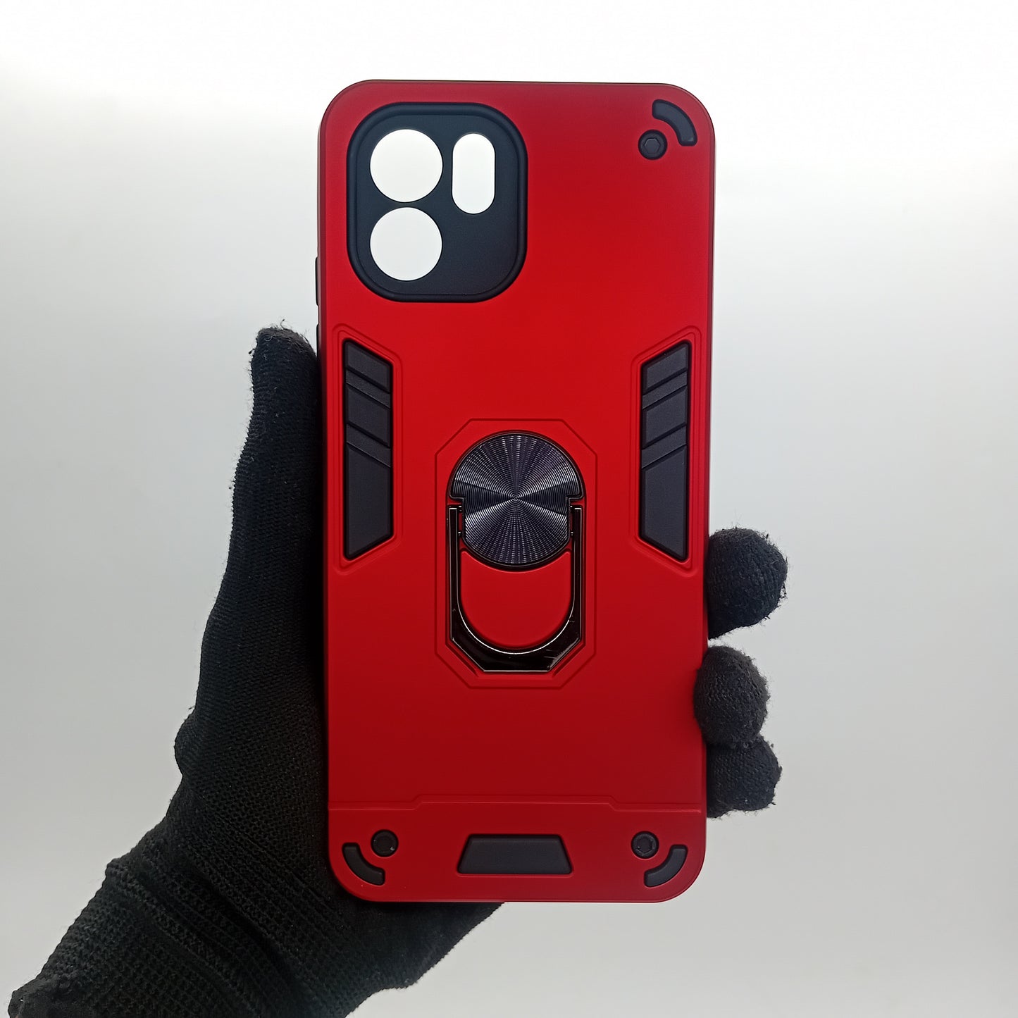 Redmi A1 Hard PC Case with ring holder Shockproof Slim back Cover