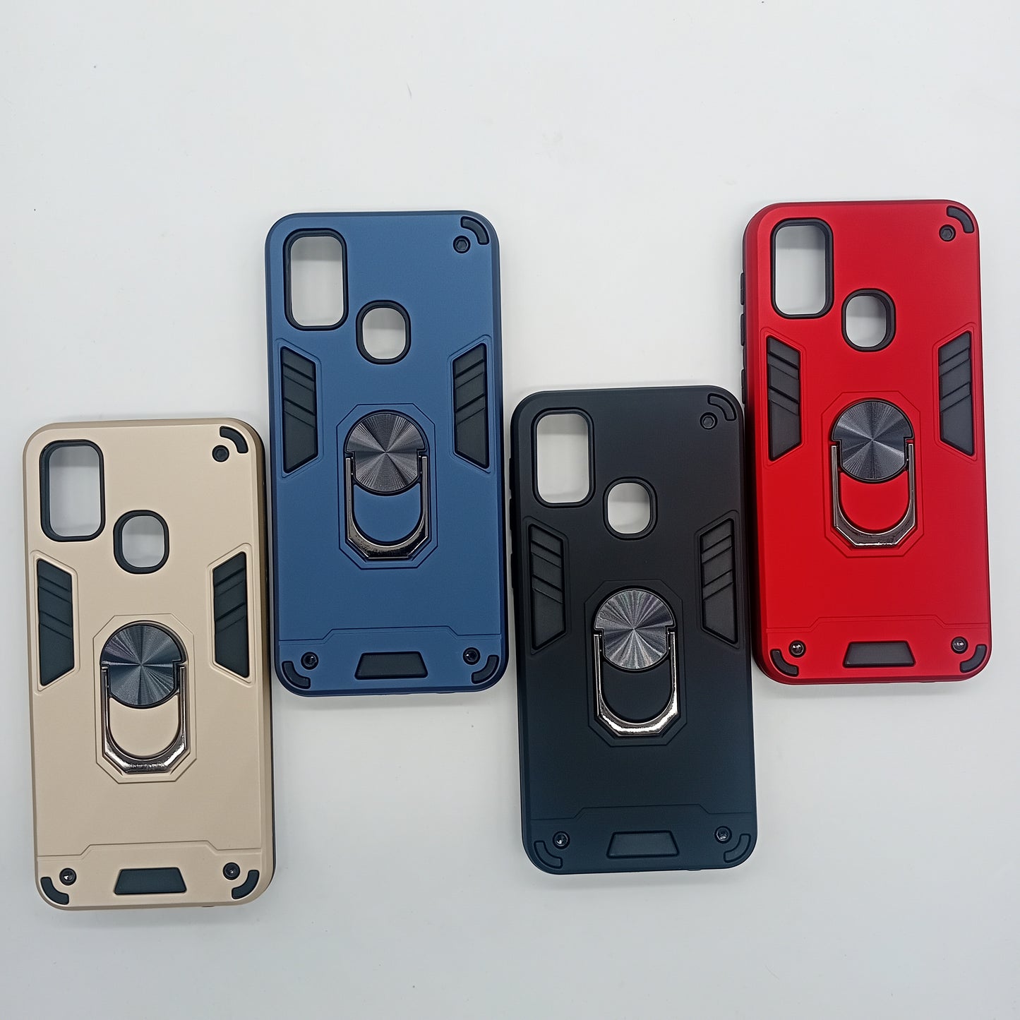 Samsung M21 Hard PC Case with ring holder Shockproof Slim back Cover