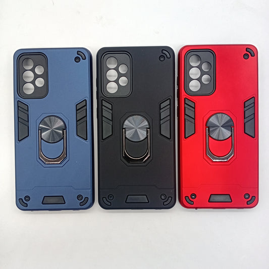 Samsung A72 Hard PC Case with ring holder Shockproof Slim back Cover