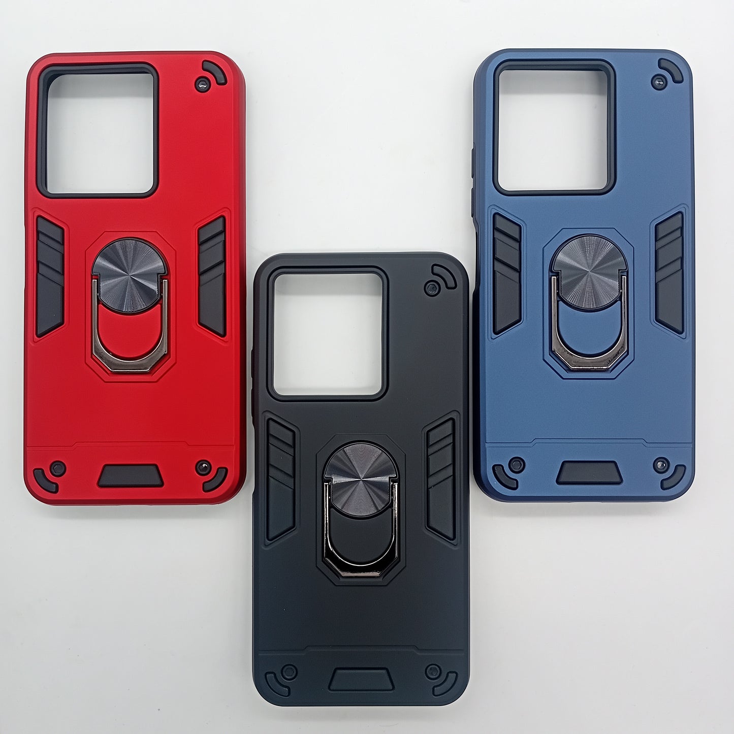 ZTE A54 Hard PC Case with ring holder Shockproof Slim back Cover