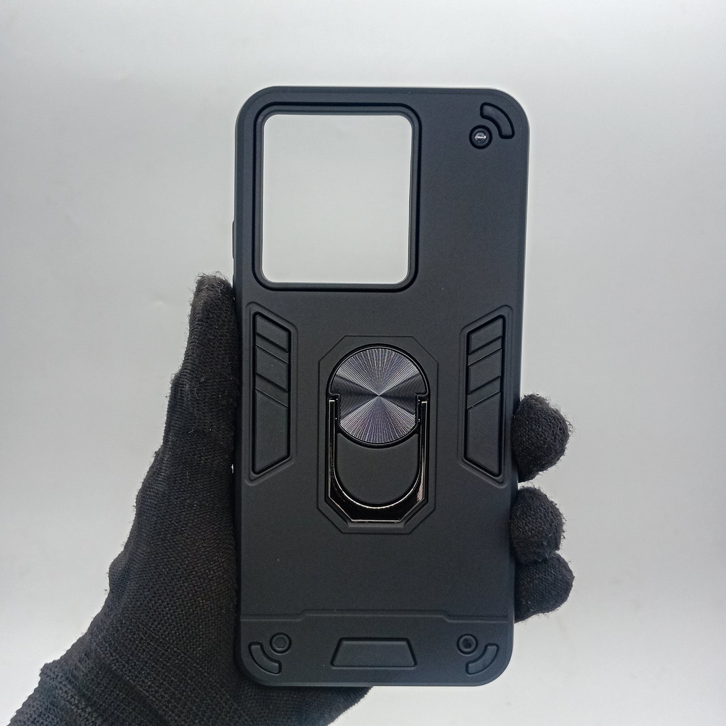 ZTE A54 Hard PC Case with ring holder Shockproof Slim back Cover