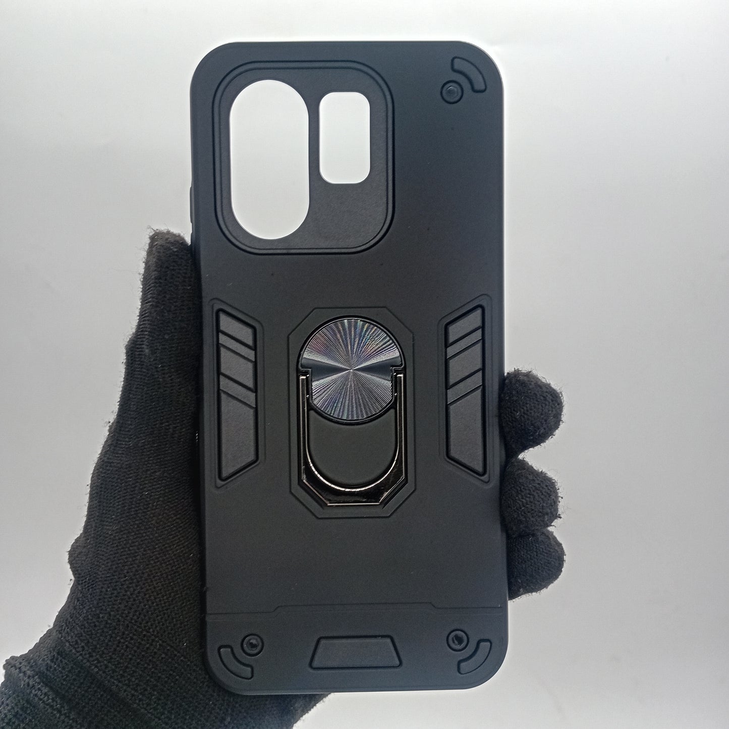 infinix Hot 50i Hard PC Case with ring holder Shockproof Slim back Cover