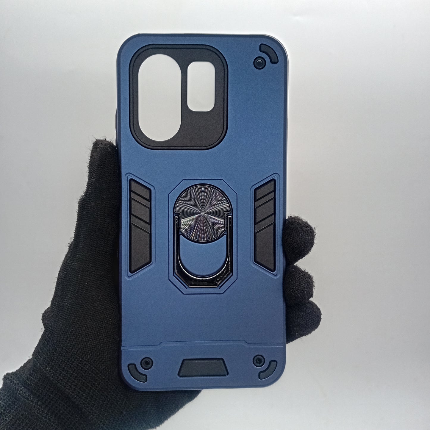 infinix Hot 50i Hard PC Case with ring holder Shockproof Slim back Cover