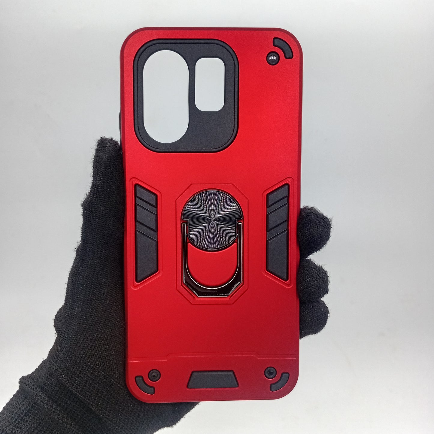 infinix Hot 50i Hard PC Case with ring holder Shockproof Slim back Cover