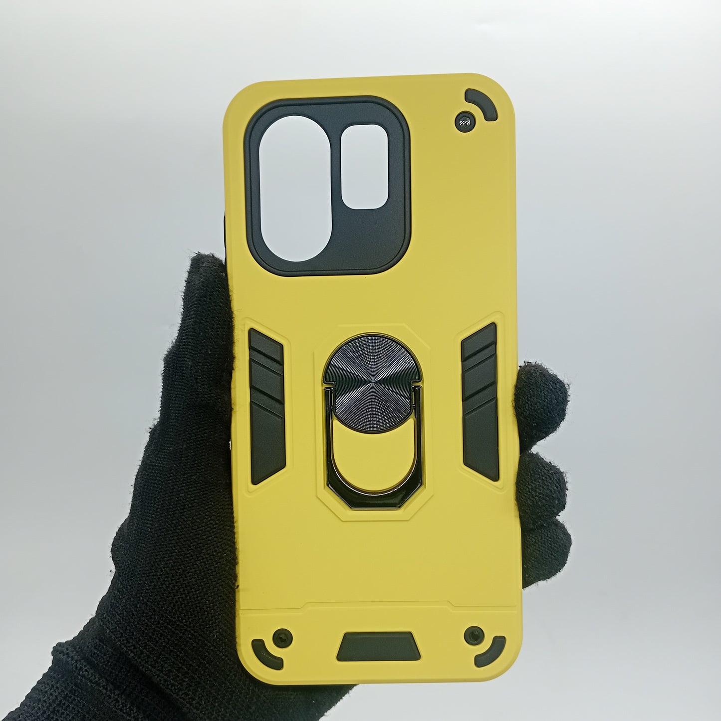 infinix Hot 50i Hard PC Case with ring holder Shockproof Slim back Cover