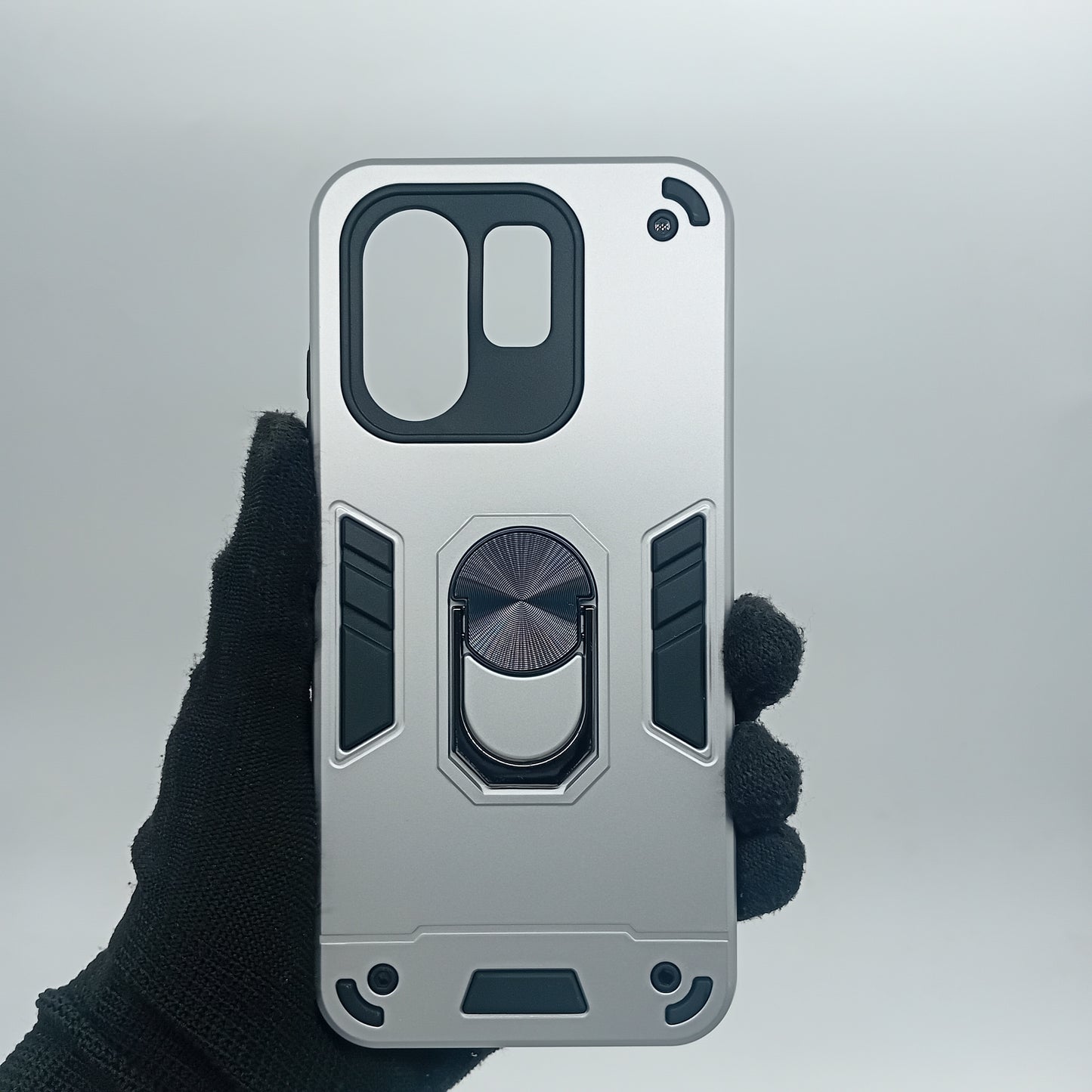 infinix Hot 50i Hard PC Case with ring holder Shockproof Slim back Cover