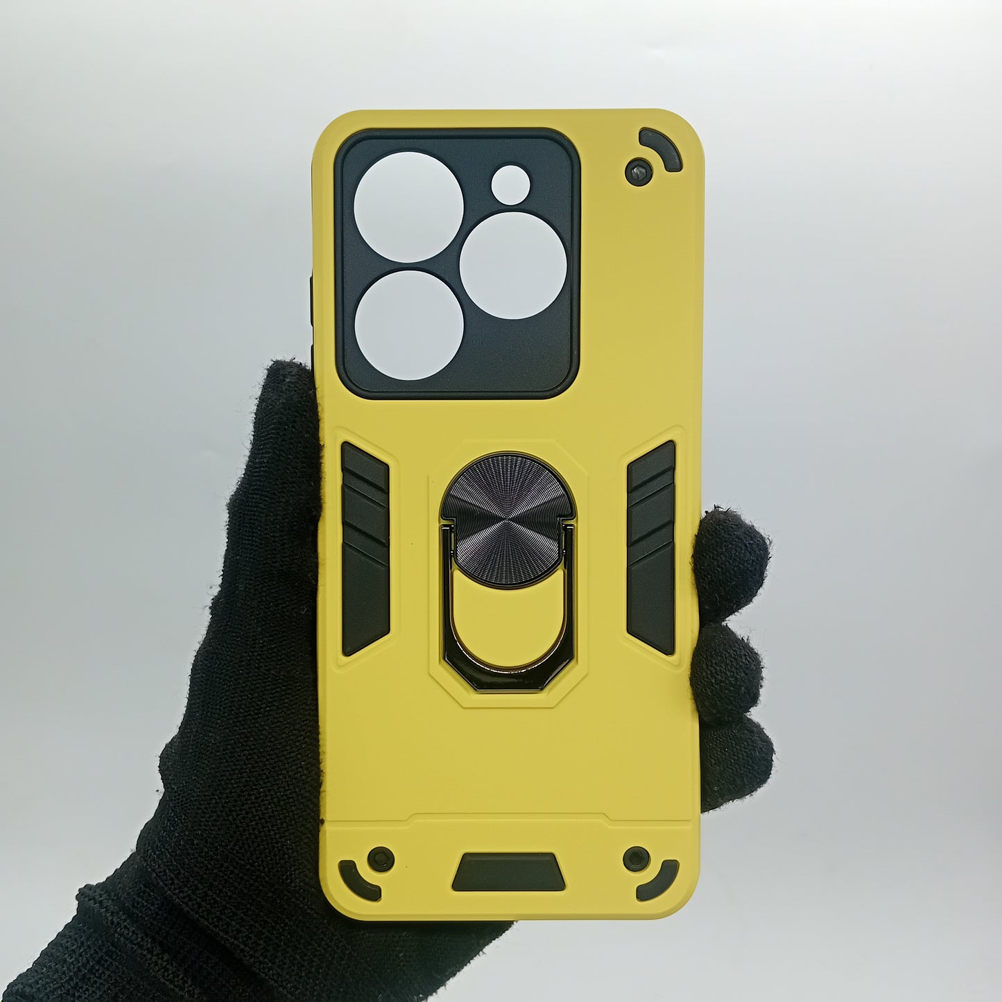 infinix Smart 8 Hard PC Case with ring holder Shockproof Slim back Cover