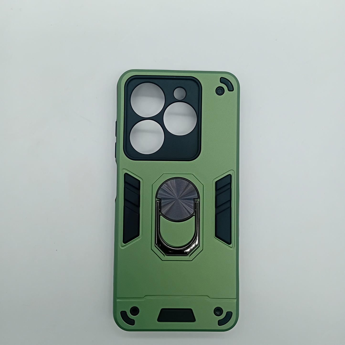 infinix Smart 8 Hard PC Case with ring holder Shockproof Slim back Cover