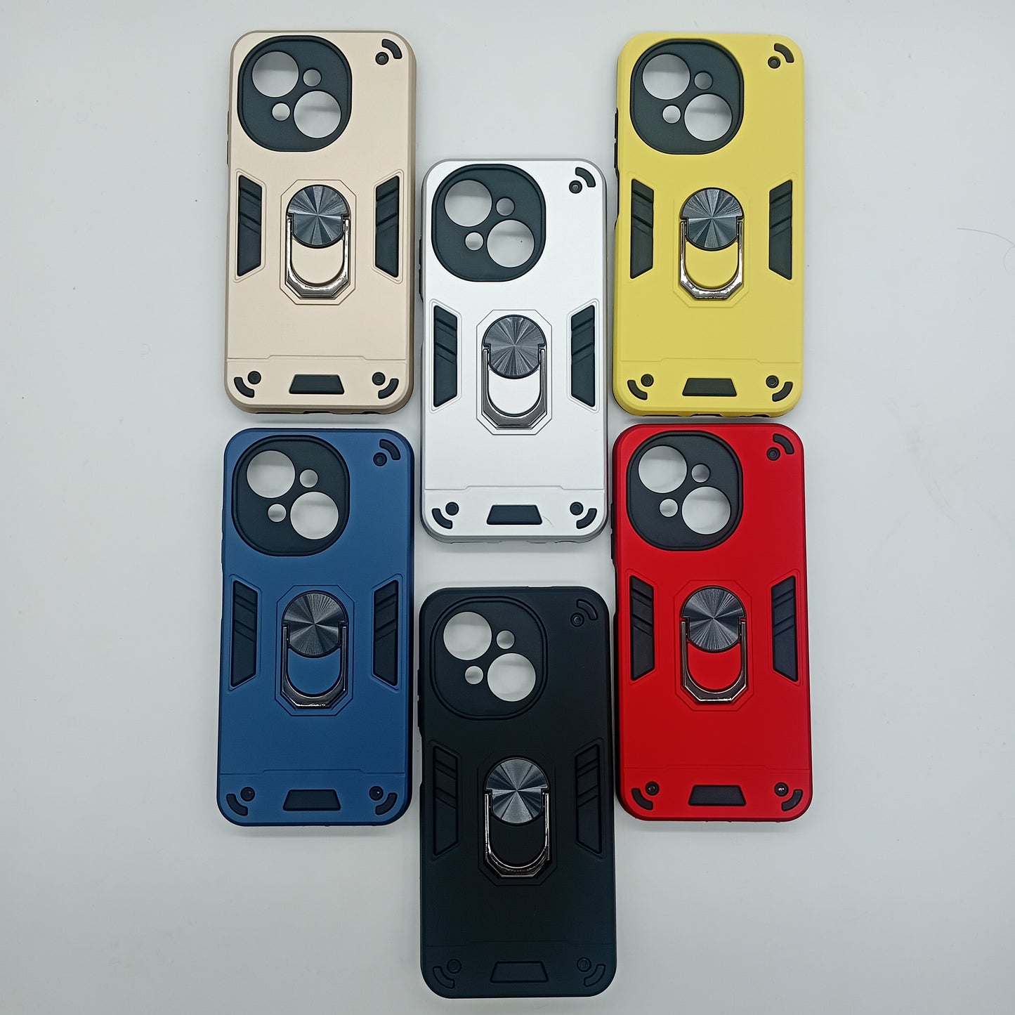 Tecno SPARK GO 2025 Hard PC Case with ring holder Shockproof Slim back Cover