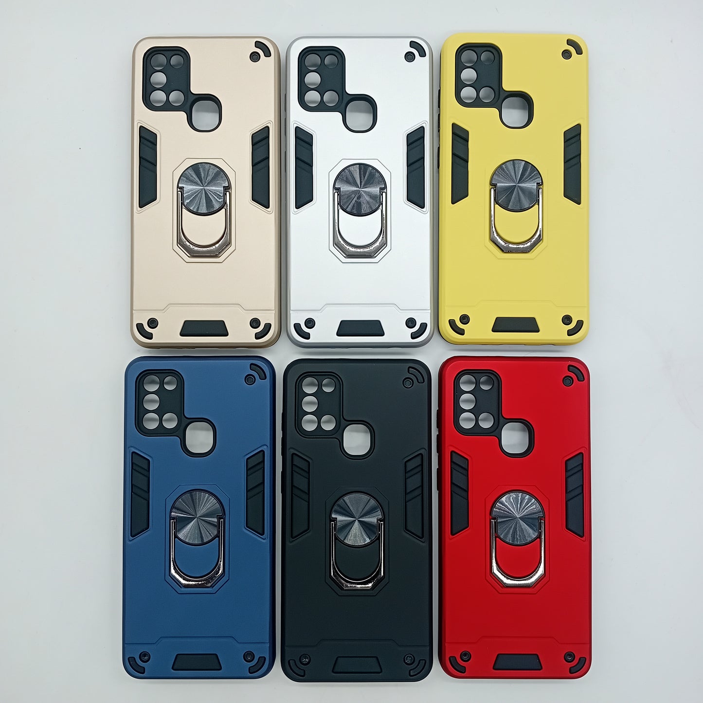 Samsung A21s Hard PC Case with ring holder Shockproof Slim back Cover