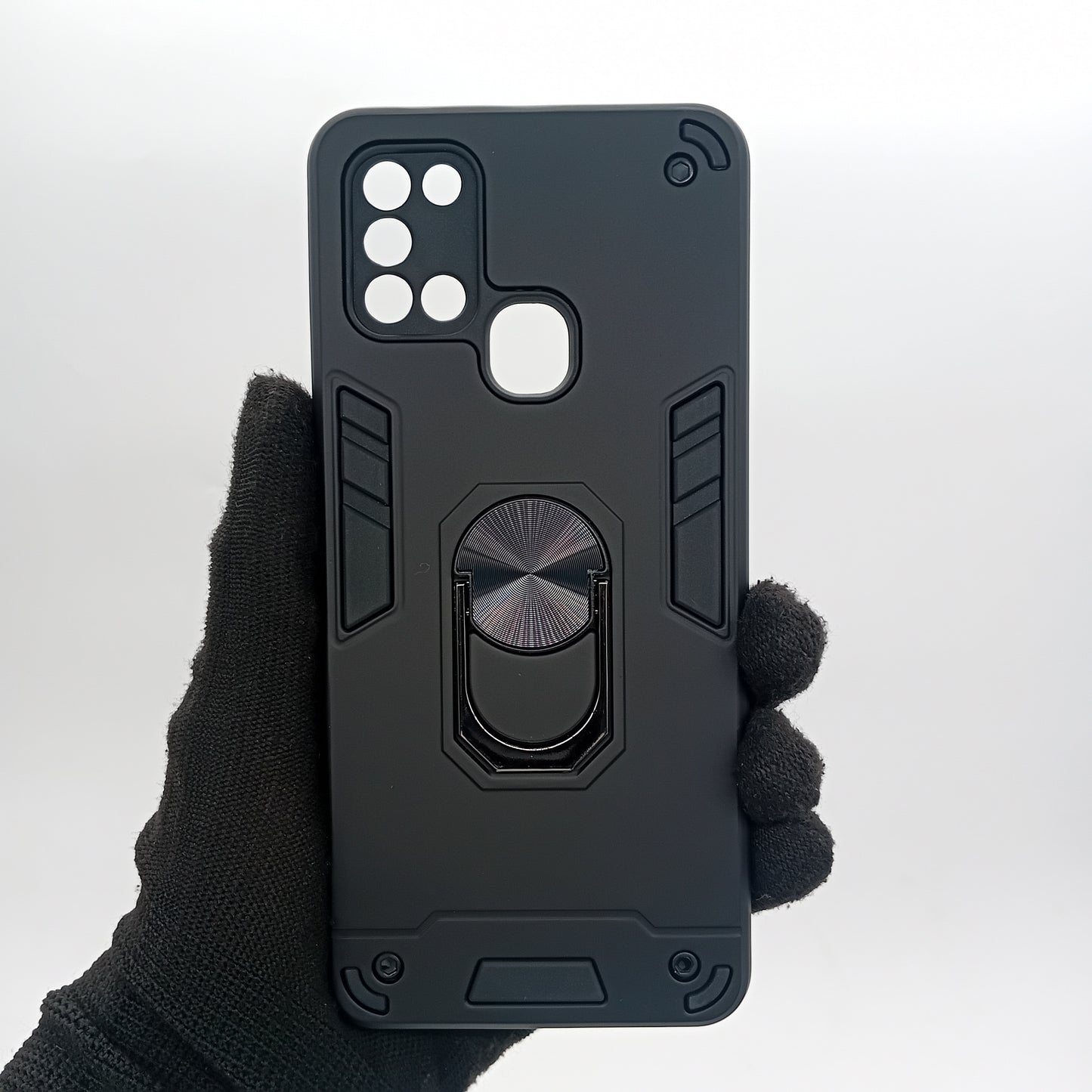 Samsung A21s Hard PC Case with ring holder Shockproof Slim back Cover