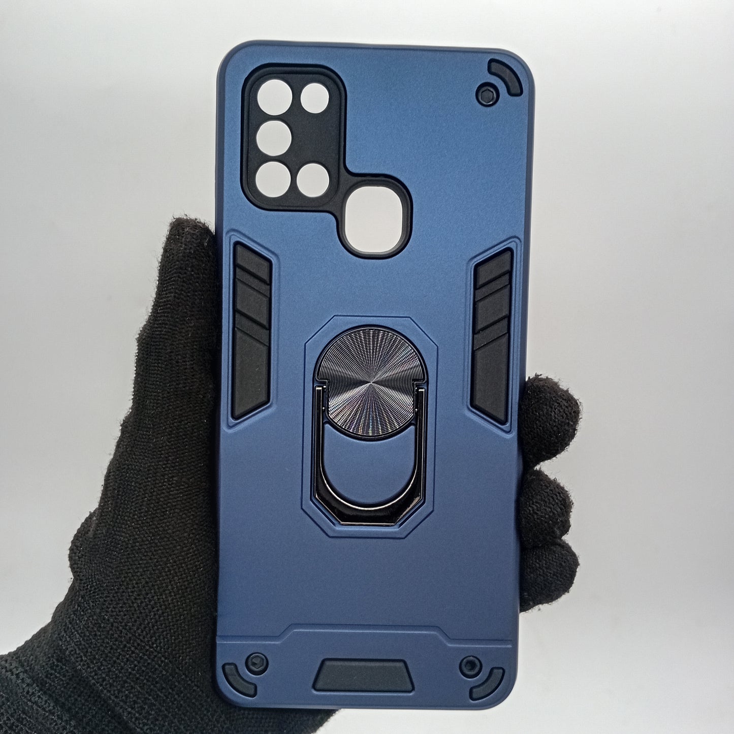 Samsung A21s Hard PC Case with ring holder Shockproof Slim back Cover