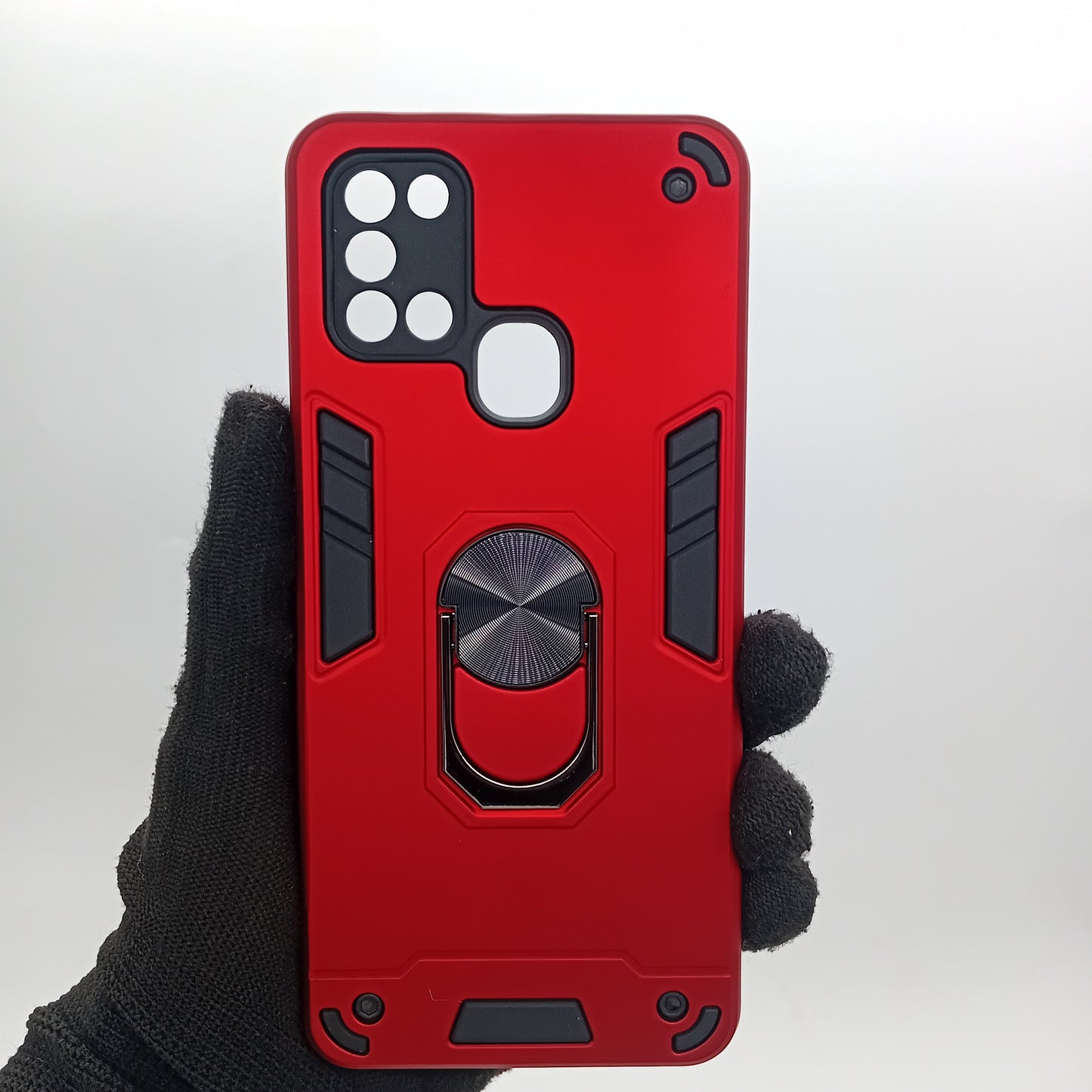 Samsung A21s Hard PC Case with ring holder Shockproof Slim back Cover